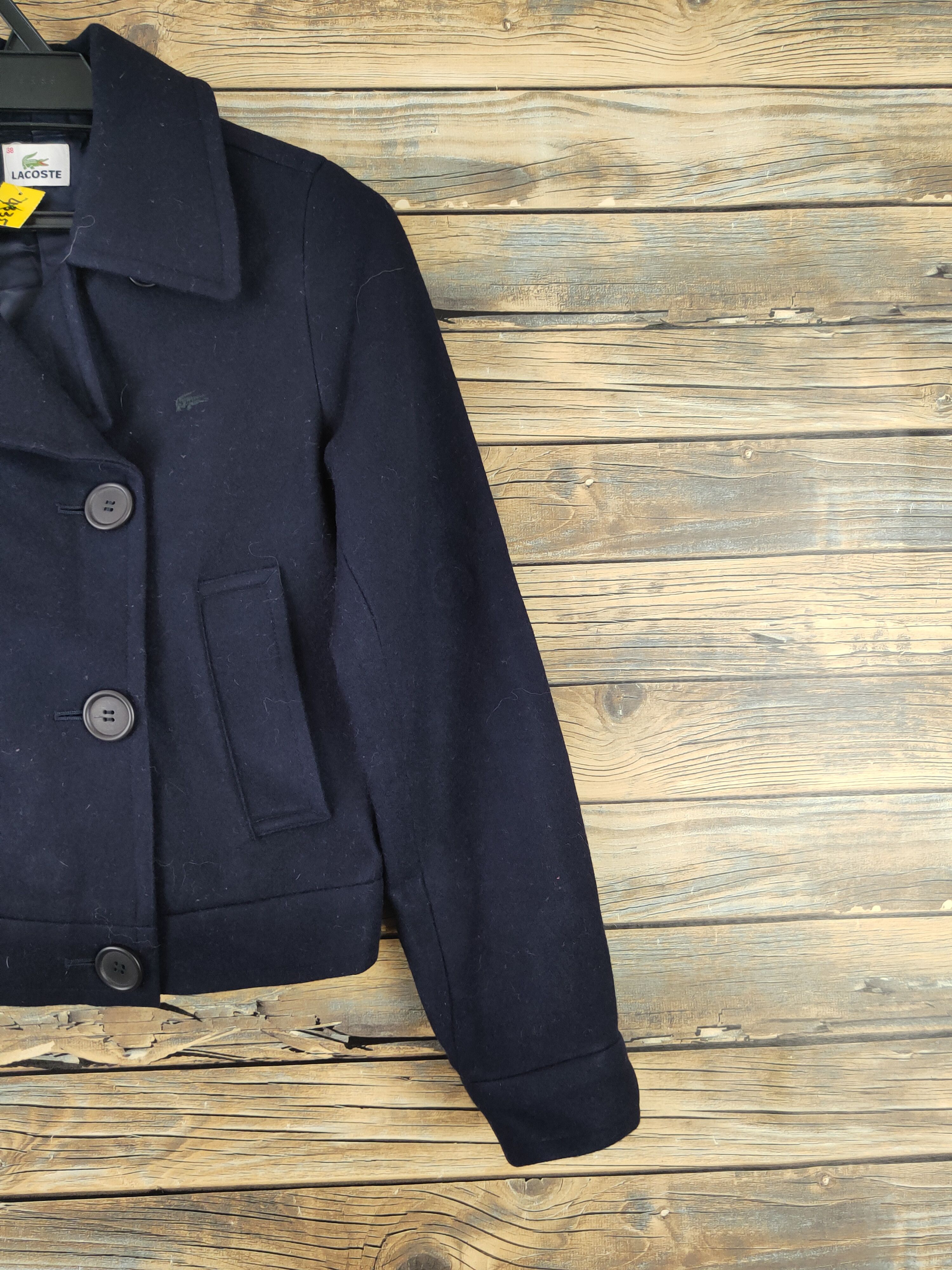 Lacoste × Vintage Lacoste Navy Wool Crop Top Jackets #W2241 Size S / US 4 / IT 40 - 6 Thumbnail