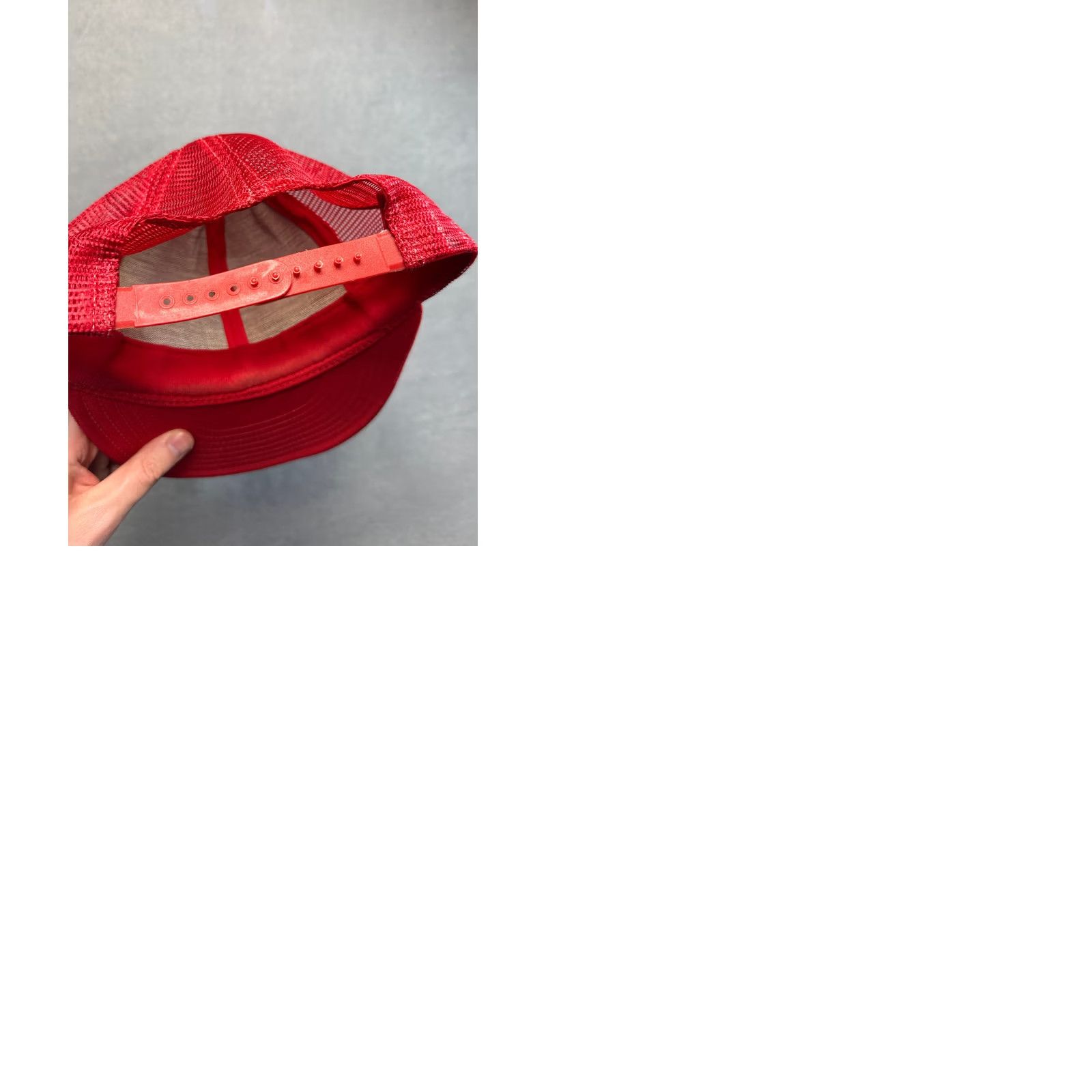 Vintage Vintage Reynolds Cap Red Trucker Snapback USA made Sedneth 201 Size ONE SIZE - 9 Thumbnail