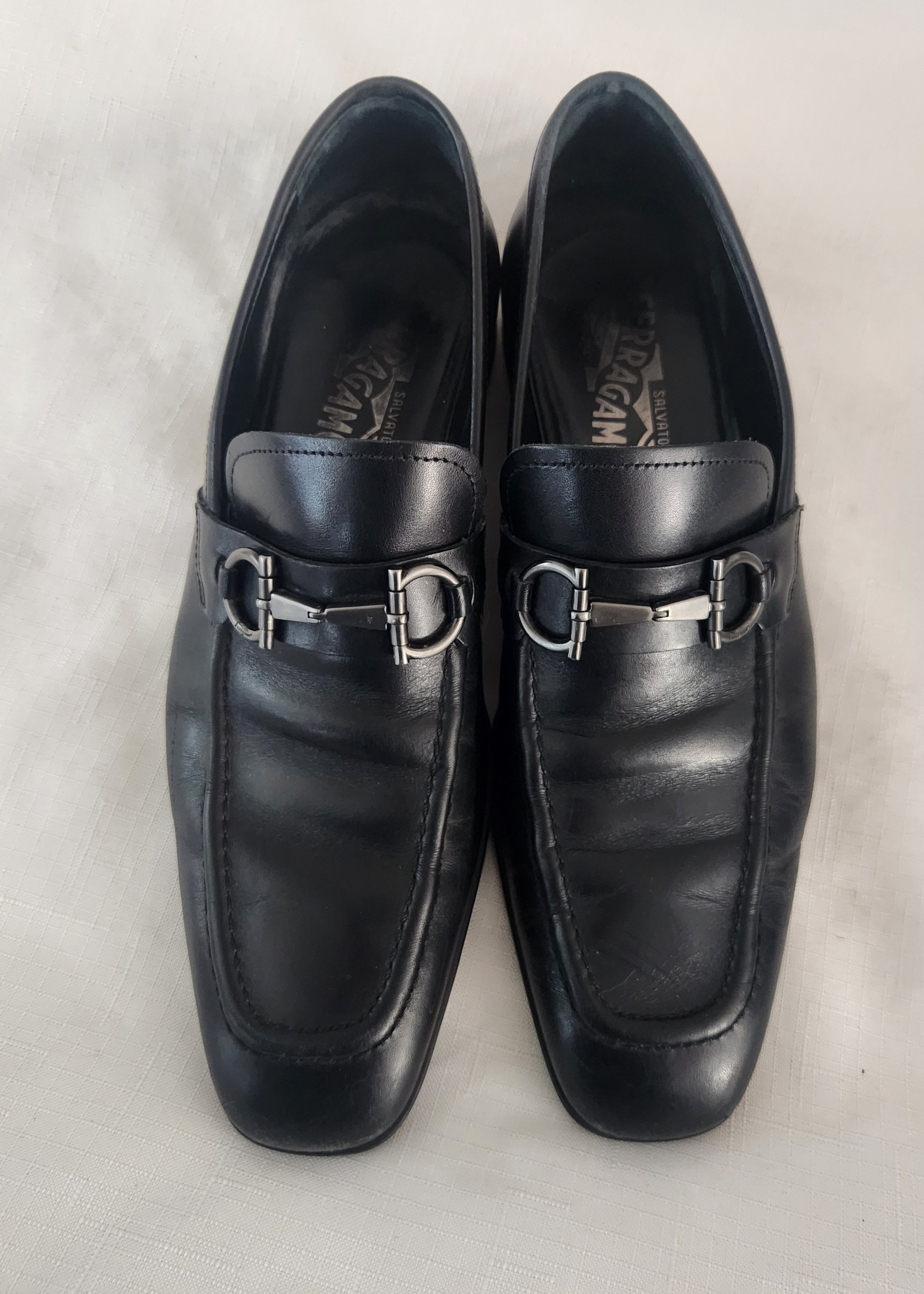 Designer × Salvatore Ferragamo Salvatore Ferragamo Men's Size 8 D Black Leather Loafers Size US 8 / EU 41 - 18 Thumbnail