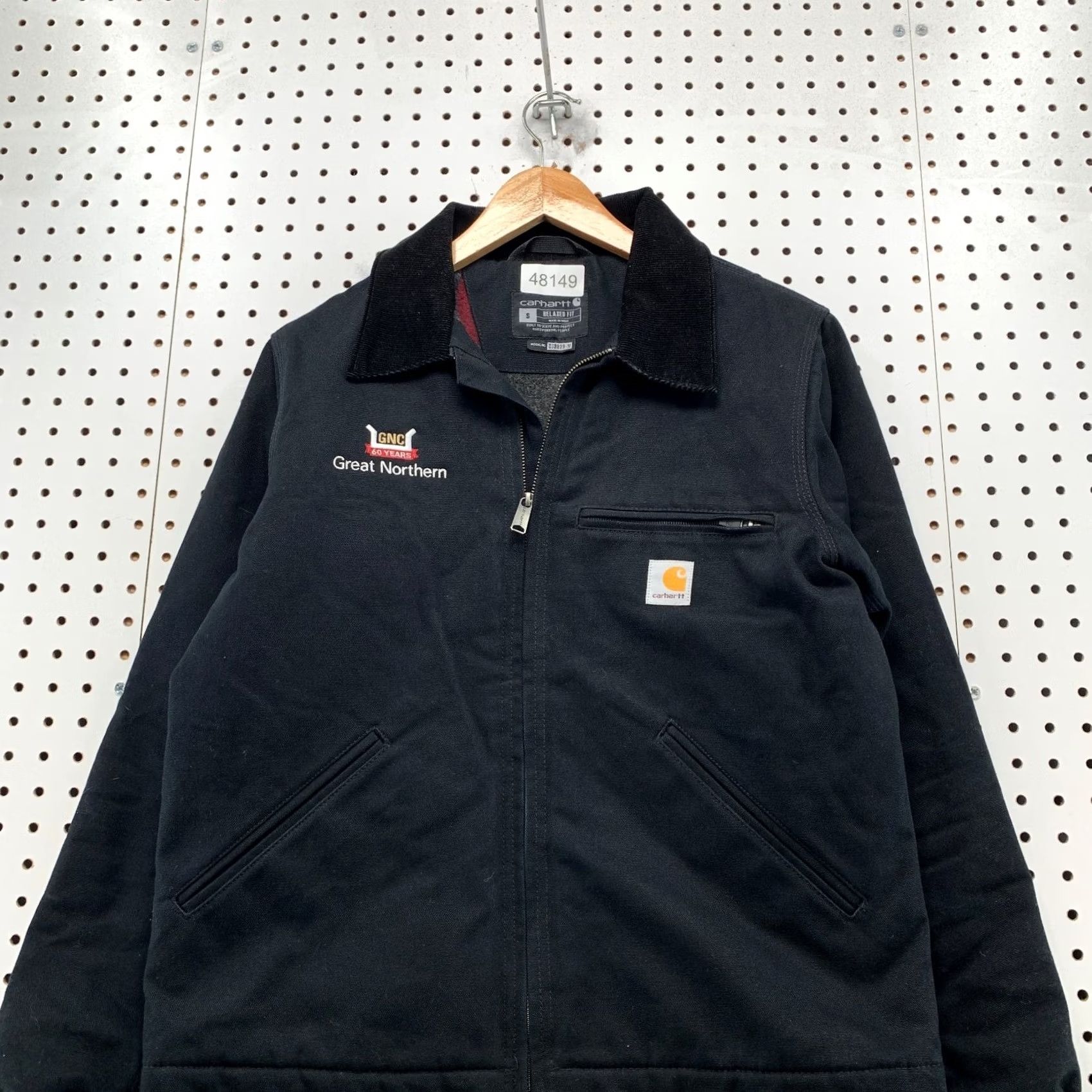Carhartt Carhartt Detroit Canvas Jacket Mens Small Black Flannel Lined Workwear Size US S / EU 44-46 / 1 - 5 Thumbnail