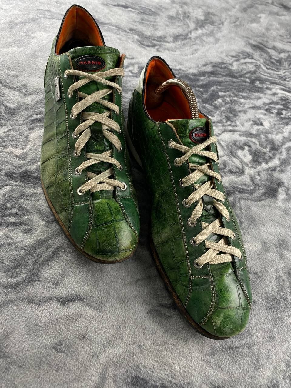 Harris Tweed Harris Lage Trainers Leather Trainers Men Size 11 Green Size US 11 / EU 44 - 2 Thumbnail