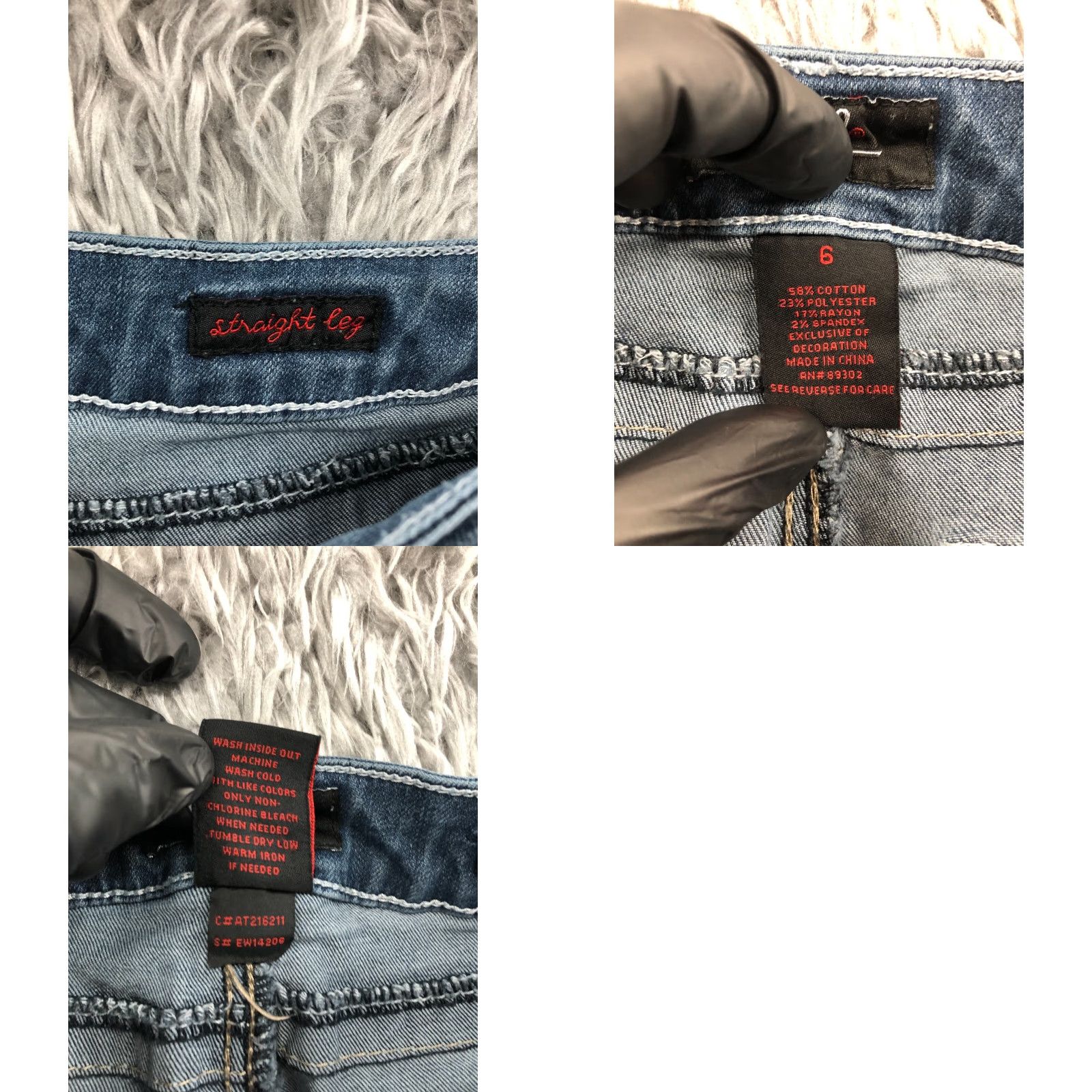 Vintage Earl Jeans Straight 6 Womens Regular Medium Blue Denim 5-Pocket Zipper Button Earl Jean Model Womens Male? Size 28" / US 6 / IT 42 - 9 Thumbnail