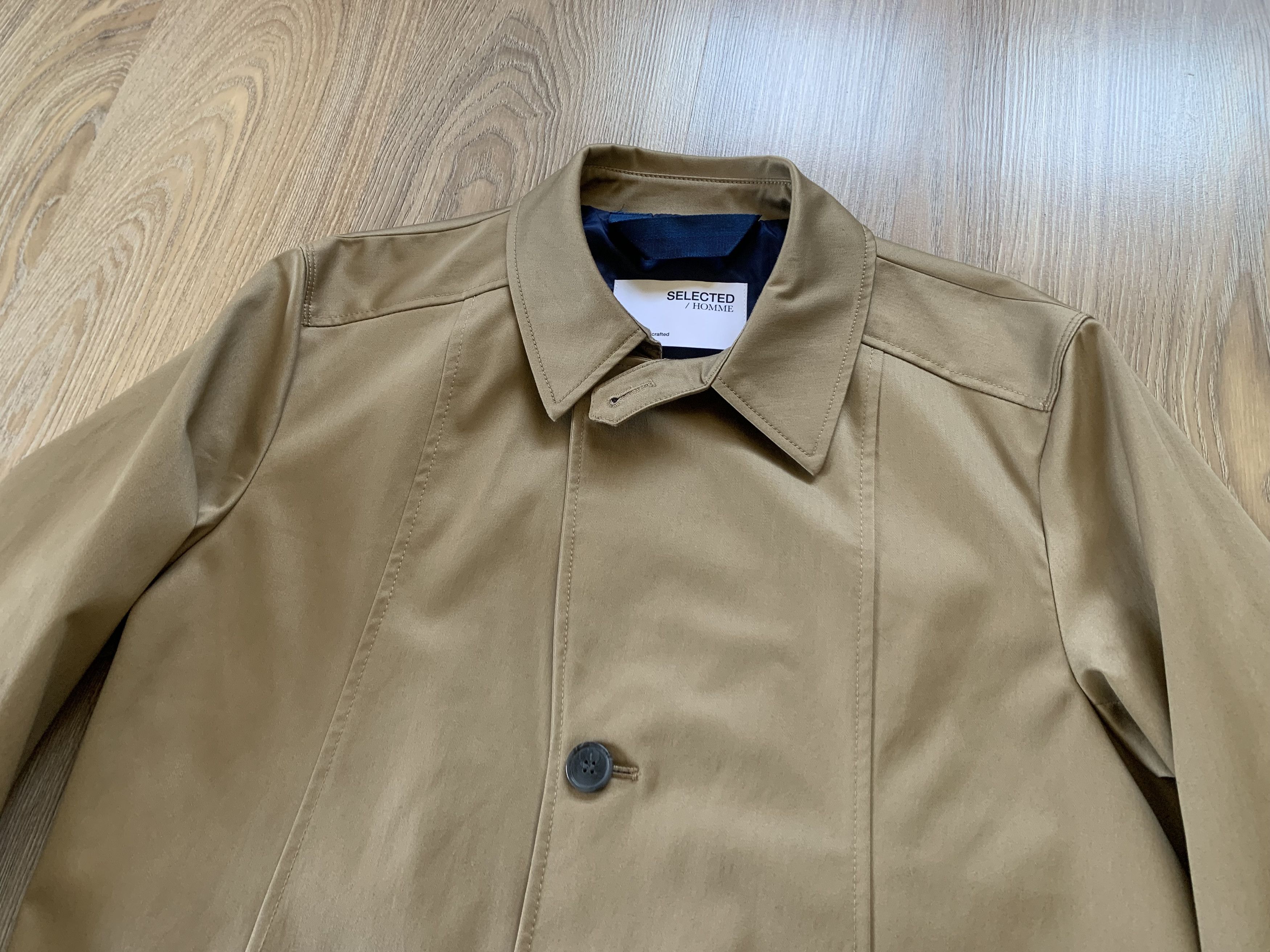 Selected Homme Selected Homme Timeless Men's Beige Jacket Coat Trench Size US S / EU 44-46 / 1 - 5 Thumbnail
