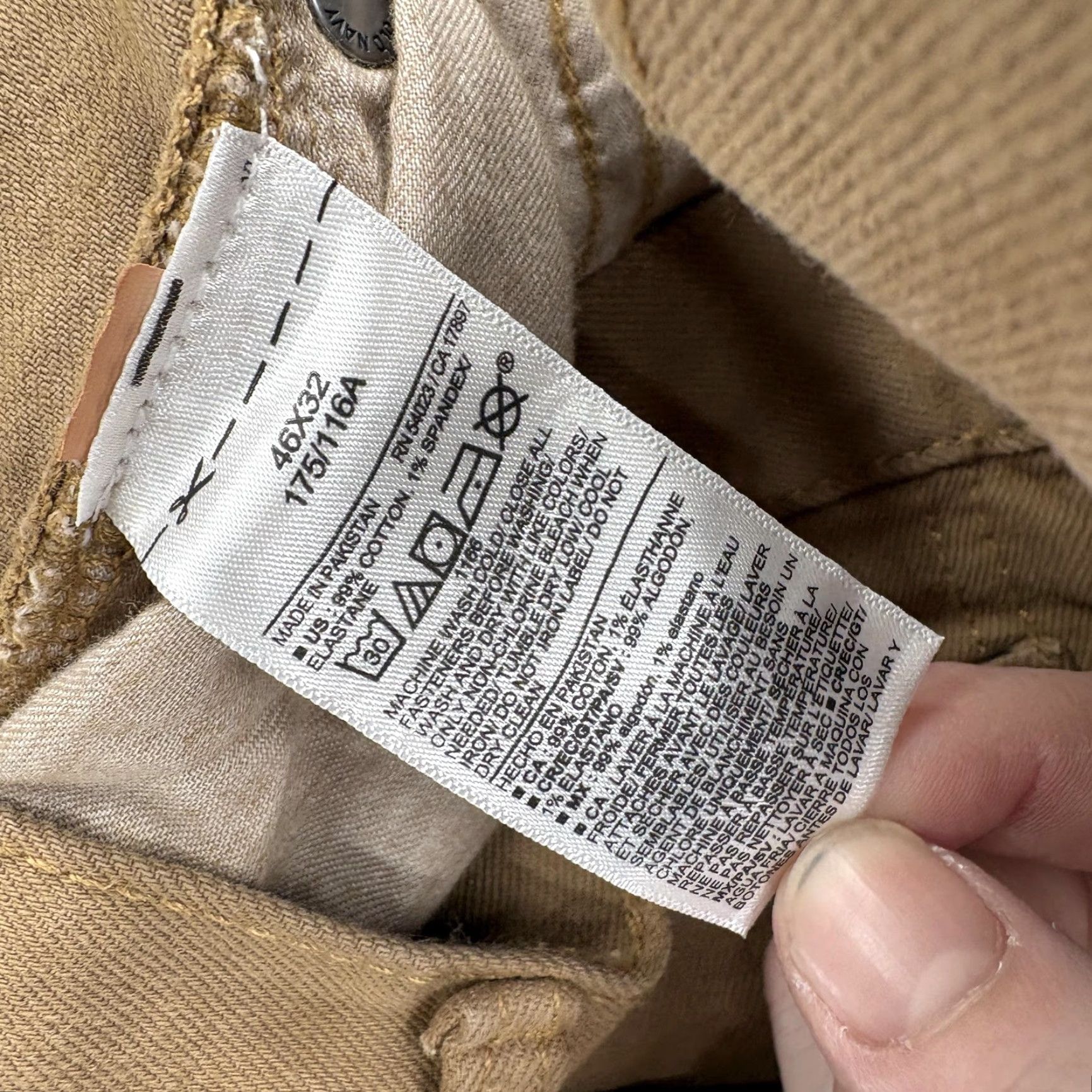Old Navy Old Navy Built-In Flex Pants Mens 46x32 Brown Straight Stretch 5-Pocket Casual Size US 30 / EU 46 - 5 Thumbnail