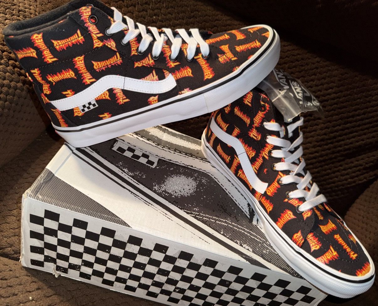 Vans Vans x Thrasher All-Over “Sk8-hi” skate/street shoes NEW! DS Size US 11 / EU 44 - 7 Thumbnail