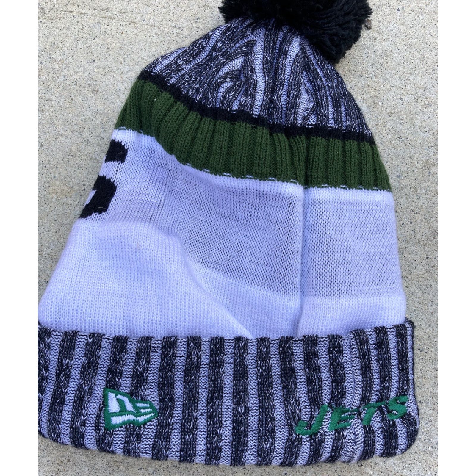 New Era New Era New York Jets Multicolor NFL Spell-Out Beanie One Size Tassel NY Size ONE SIZE - 3 Thumbnail
