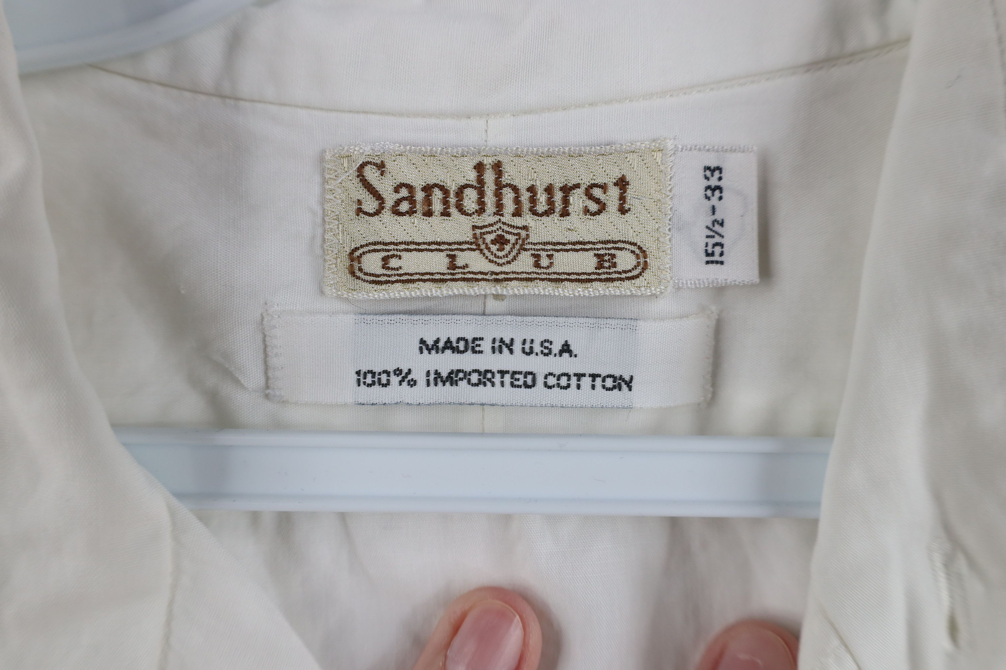 Vintage Vintage 70s 80s Streetwear Collared Button Shirt White USA Size US M / EU 48-50 / 2 - 9 Thumbnail