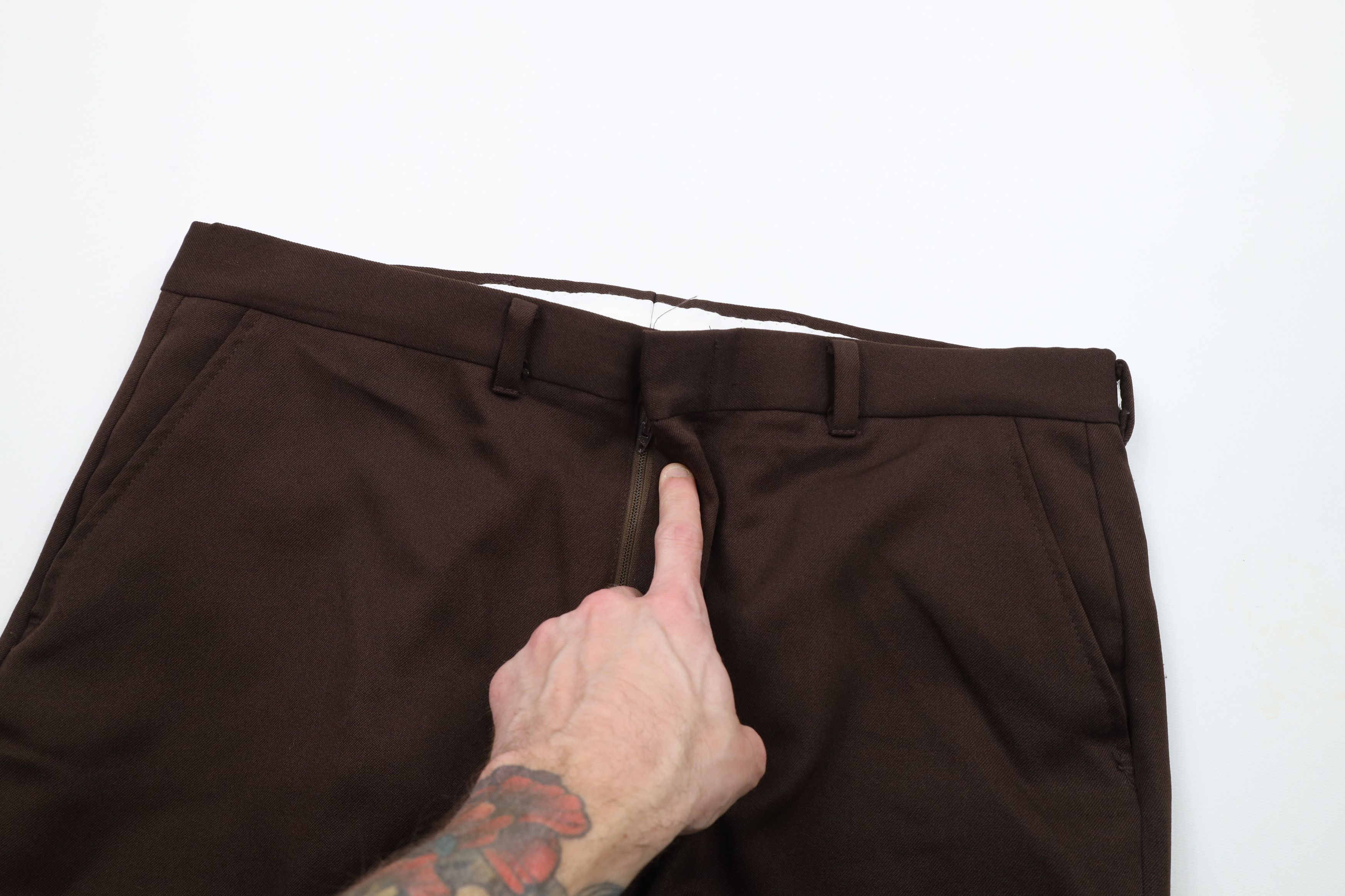 Vintage Vintage 70s Streetwear Wide Leg Bell Bottoms Pants Brown USA Size US 36 / EU 52 - 7 Thumbnail