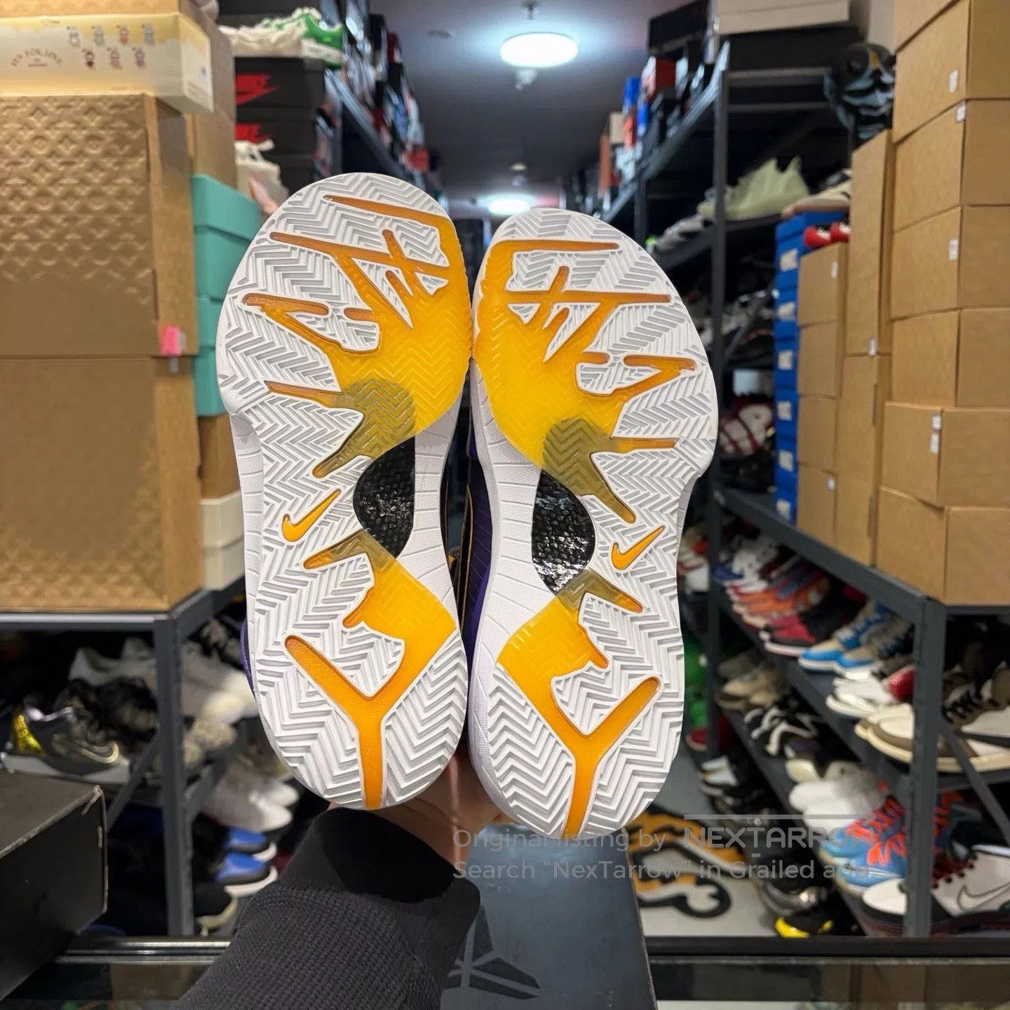 Nike UNDEFEATED x Nike Zoom Kobe 4 Protro Lakers. Size US 11 / EU 44 - 4 Thumbnail