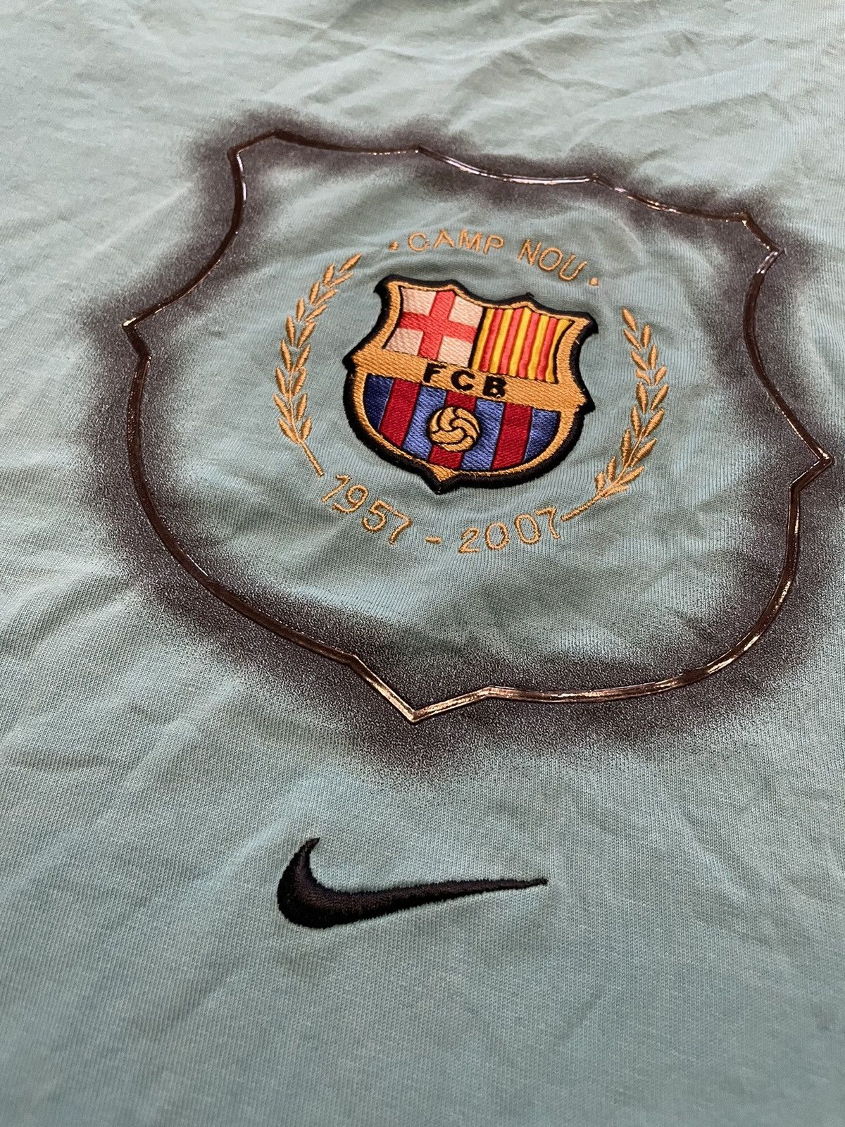 Nike × Vintage Vintage Nike F.C Barcelona T-Shirt Size US L / EU 52-54 / 3 - 3 Thumbnail