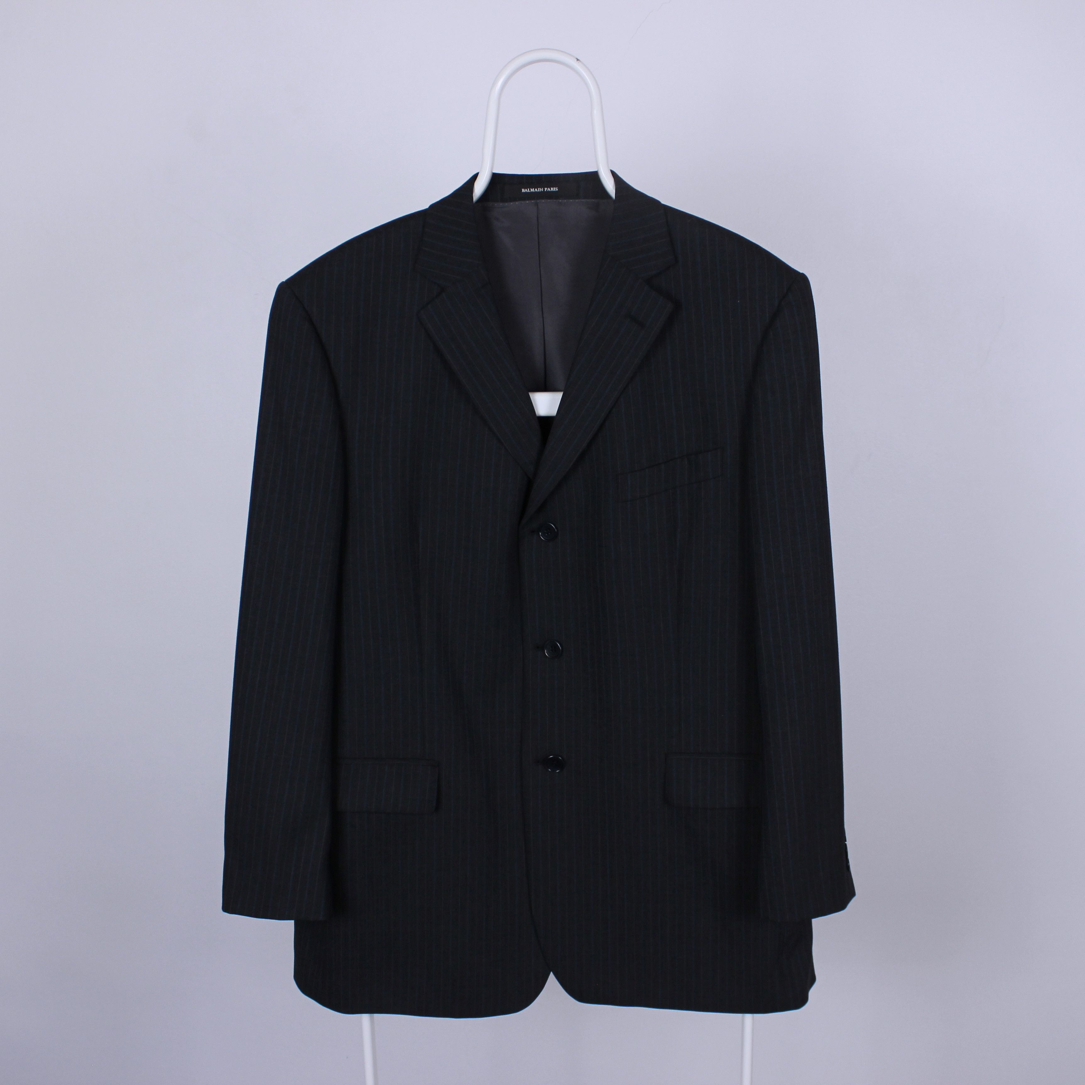 Balmain Balmain suits wool blazer pants rare XL Size 46R - 20 Thumbnail