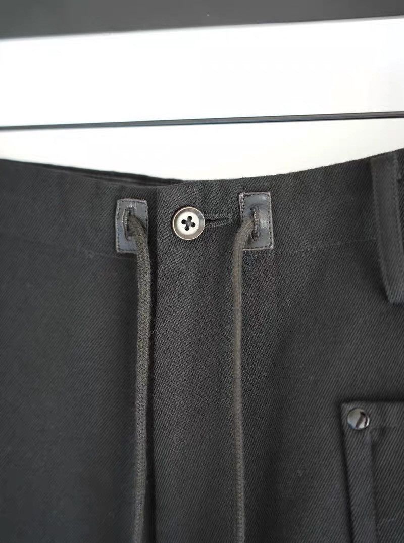 Yohji Yamamoto Yohji Yamamoto 05AW Rivet Leather Patch Drawstring Pants Size US 32 / EU 48 - 4 Thumbnail