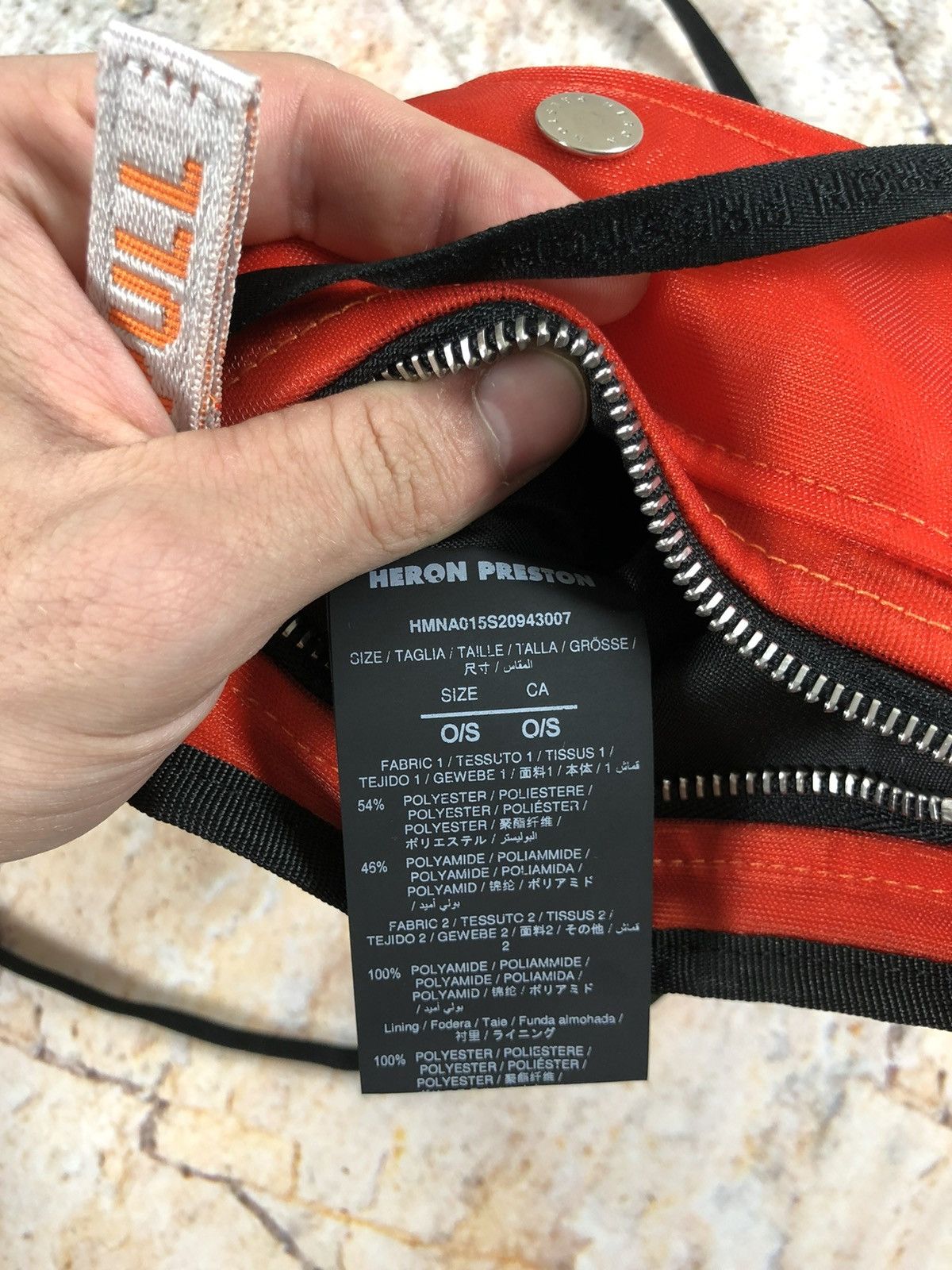 Heron Preston Heron Preston orange messenger cross body bag Size ONE SIZE - 9 Thumbnail