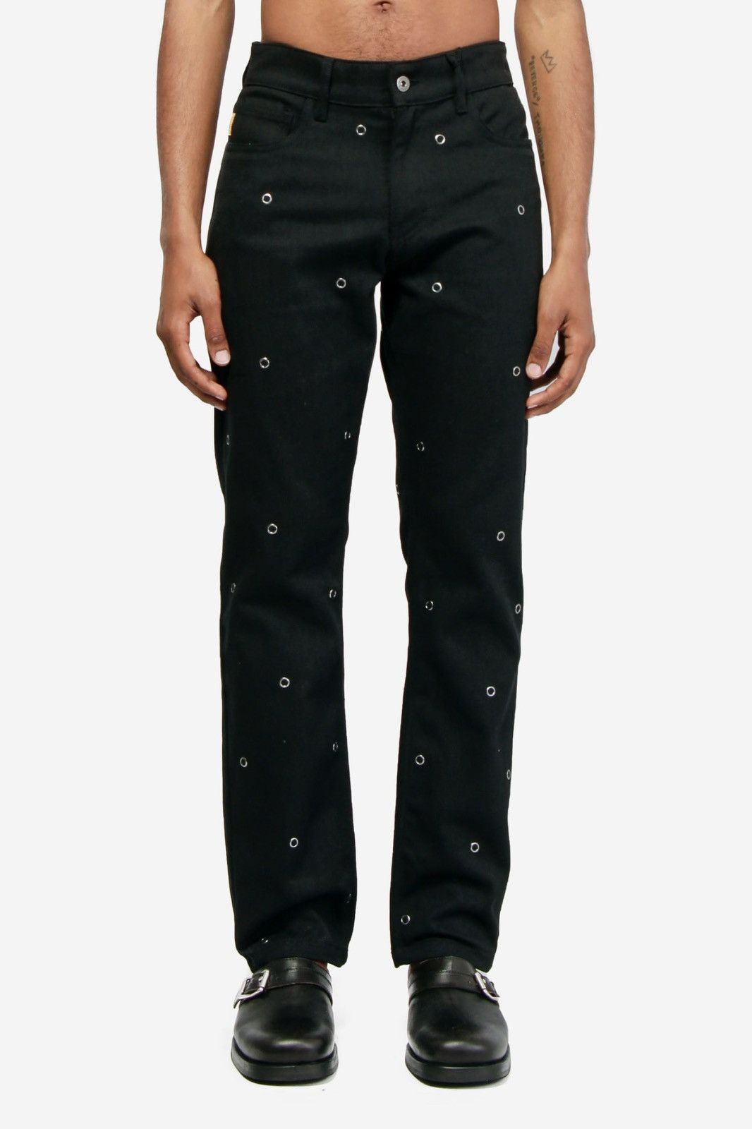 Pleasures Pleasures Village Rivet Denim Pants Black Size US 30 / EU 46 - 3 Thumbnail