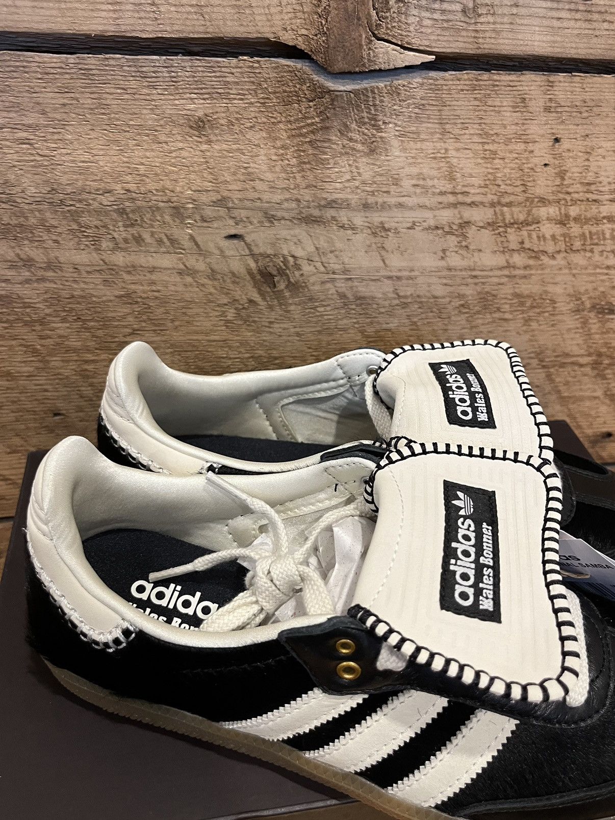 Adidas × Wales Bonner adidas x Wales Bonner Samba Pony Black Cream White Gum Size US 8.5 / EU 41-42 - 6 Thumbnail