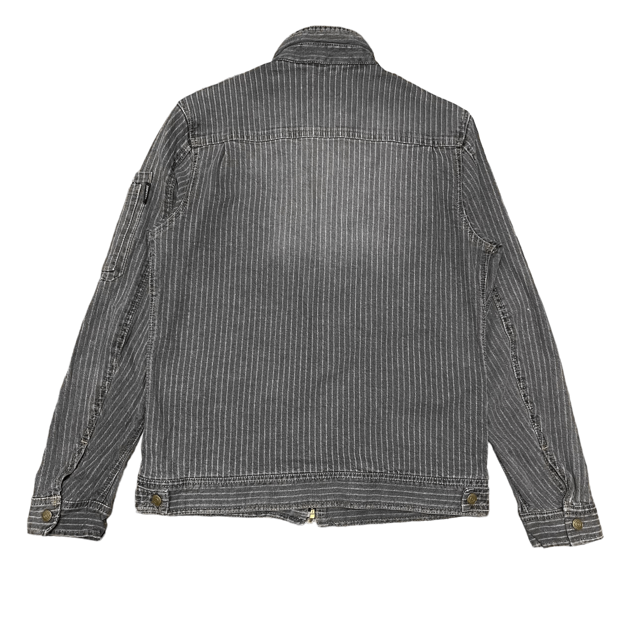 Japanese Brand Vintage Dogman Workwear Hickory Stripe Jacket Size US L / EU 52-54 / 3 - 12 Thumbnail