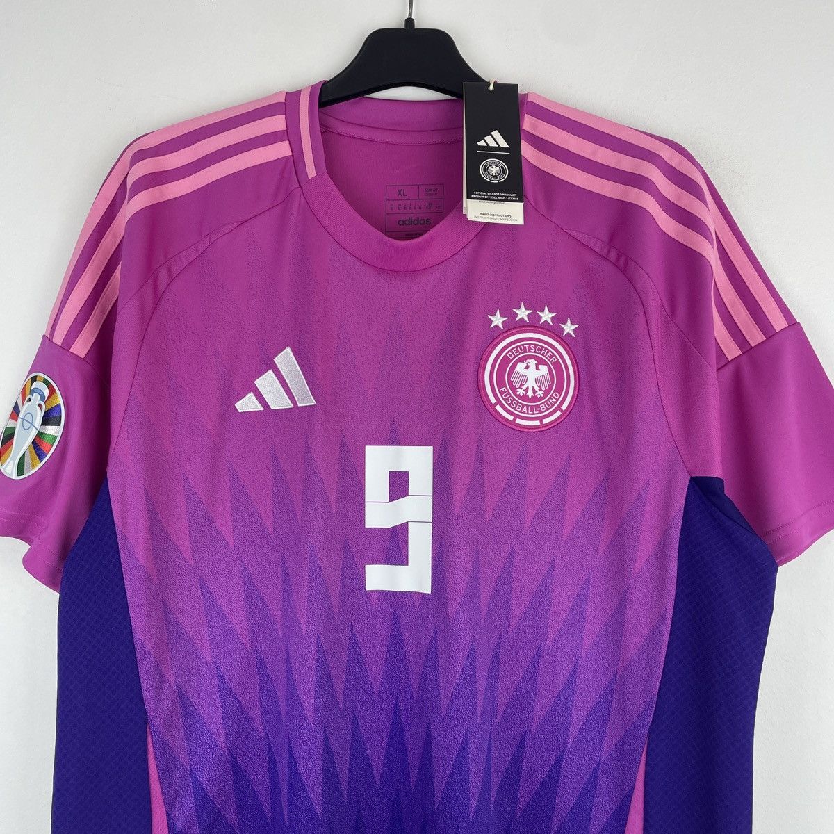 Adidas Germany Niclas Füllkrug Adidas Pink Jersey Euro 2024 size XL Size US XL / EU 56 / 4 - 3 Thumbnail