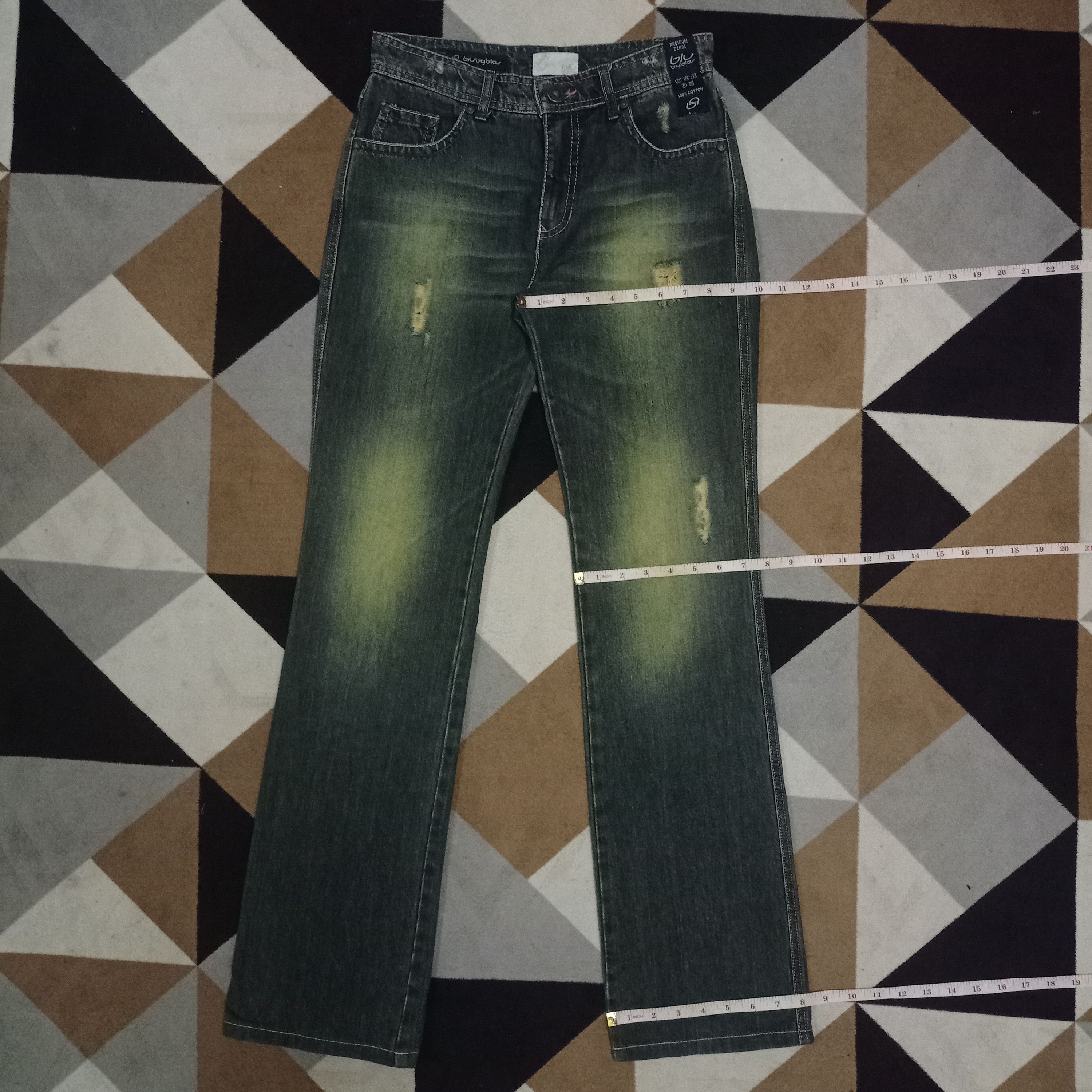 Byblos Vintage Blu Byblos Sick Mud Wash Bootcut Style Jeans Size 28" / US 6 / IT 42 - 12 Thumbnail