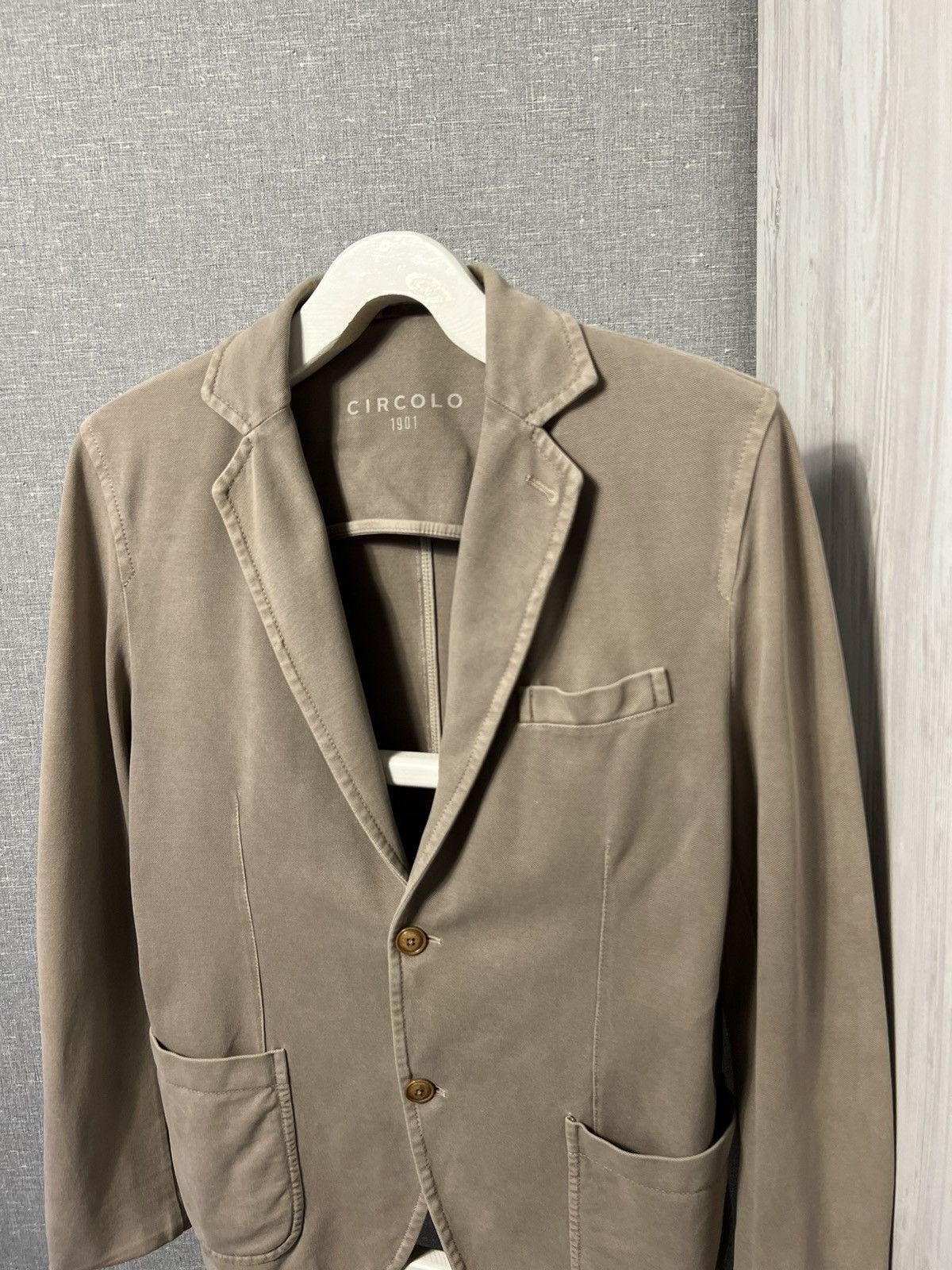 Circolo 1901 Circolo 1901 Proudly Easy Blazer Jacket Cotton & Lycra Size 40R - 2 Thumbnail