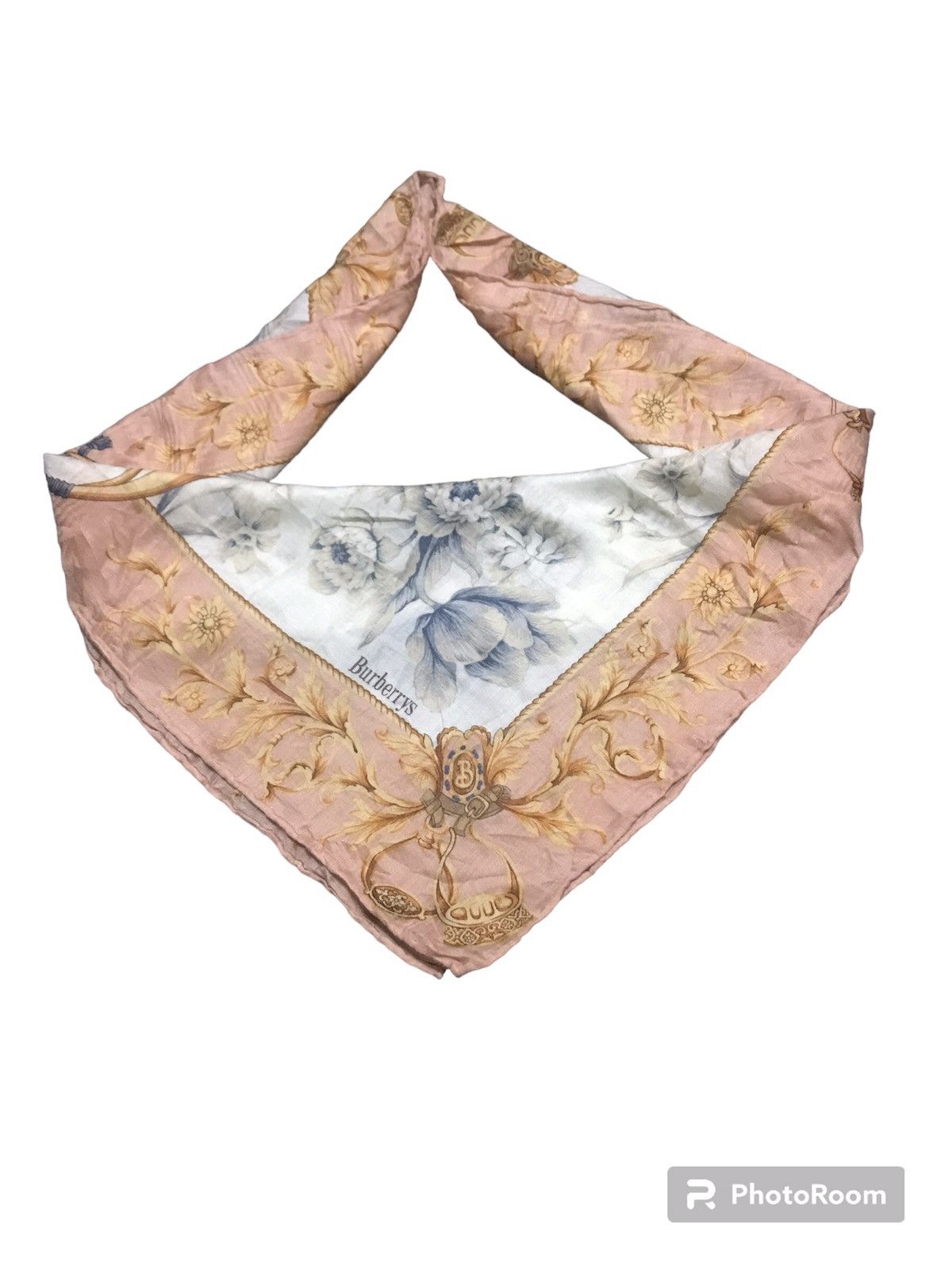 Burberrys hankerchief vintage flower