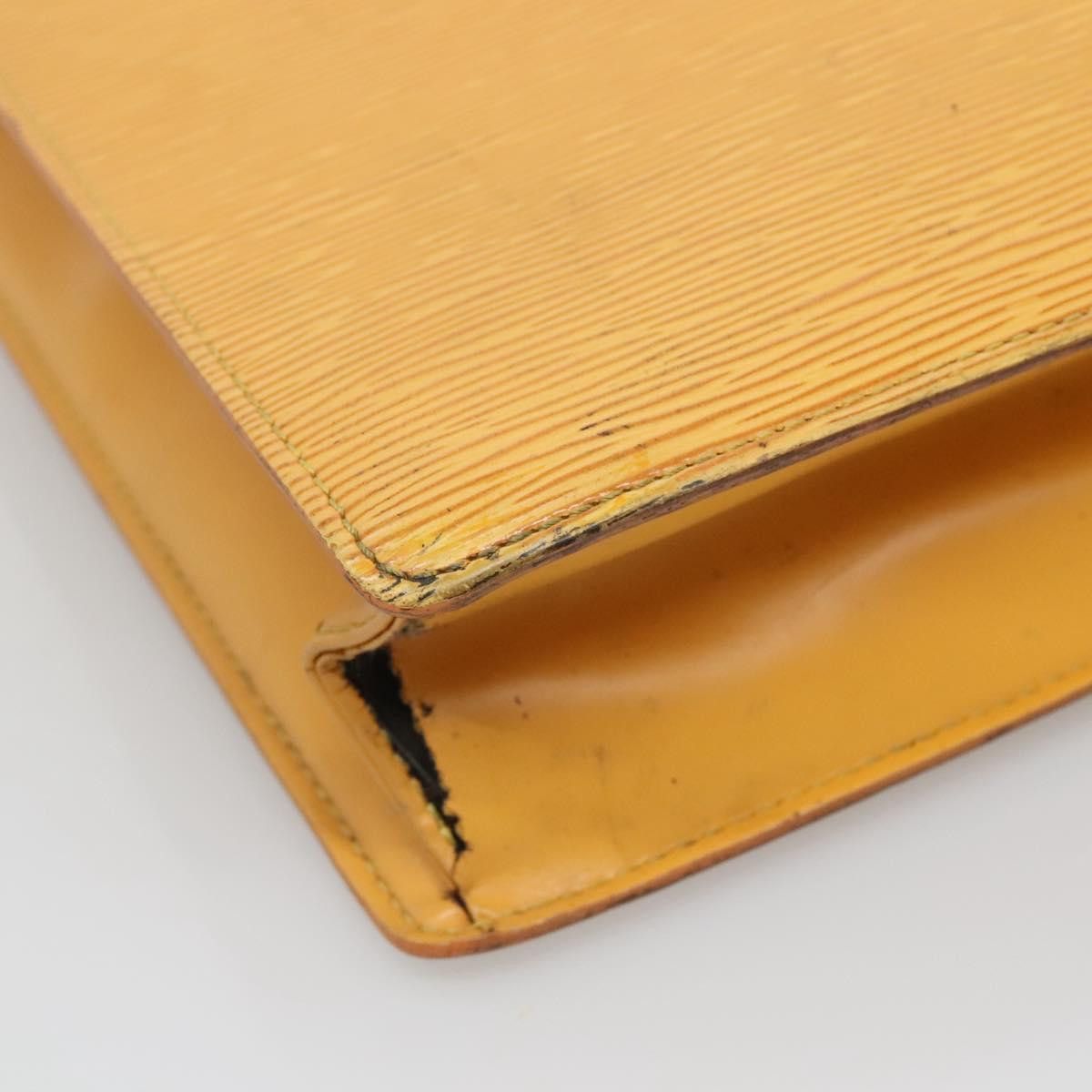 Louis Vuitton LOUIS VUITTON Epi Sac Plat Hand Bag Yellow M52079 Size ONE SIZE - 8 Thumbnail