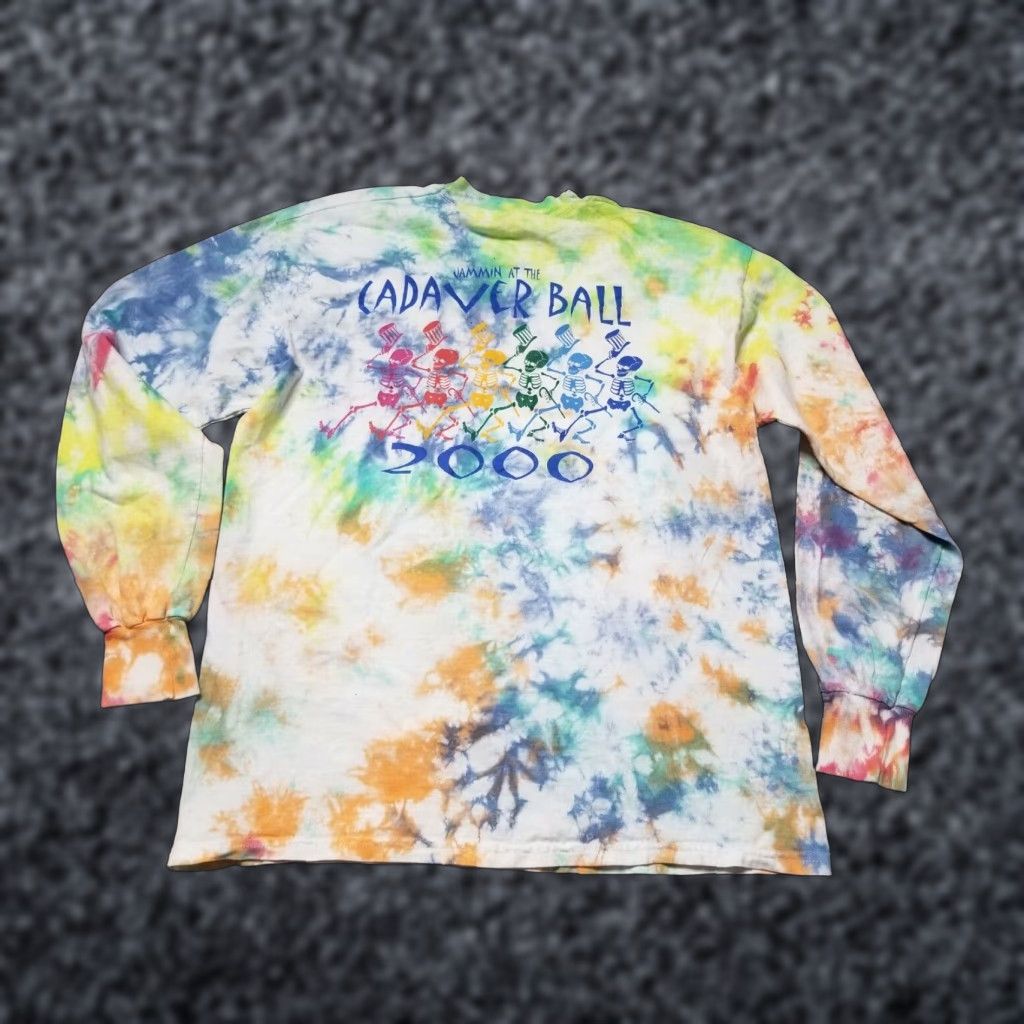 Fruit Of The Loom VINTAGE 2000 Mens L Emory University Cadaver Ball Long Sleeve T-Shirt A Tie Dye Size US L / EU 52-54 / 3 - 1 Thumbnail
