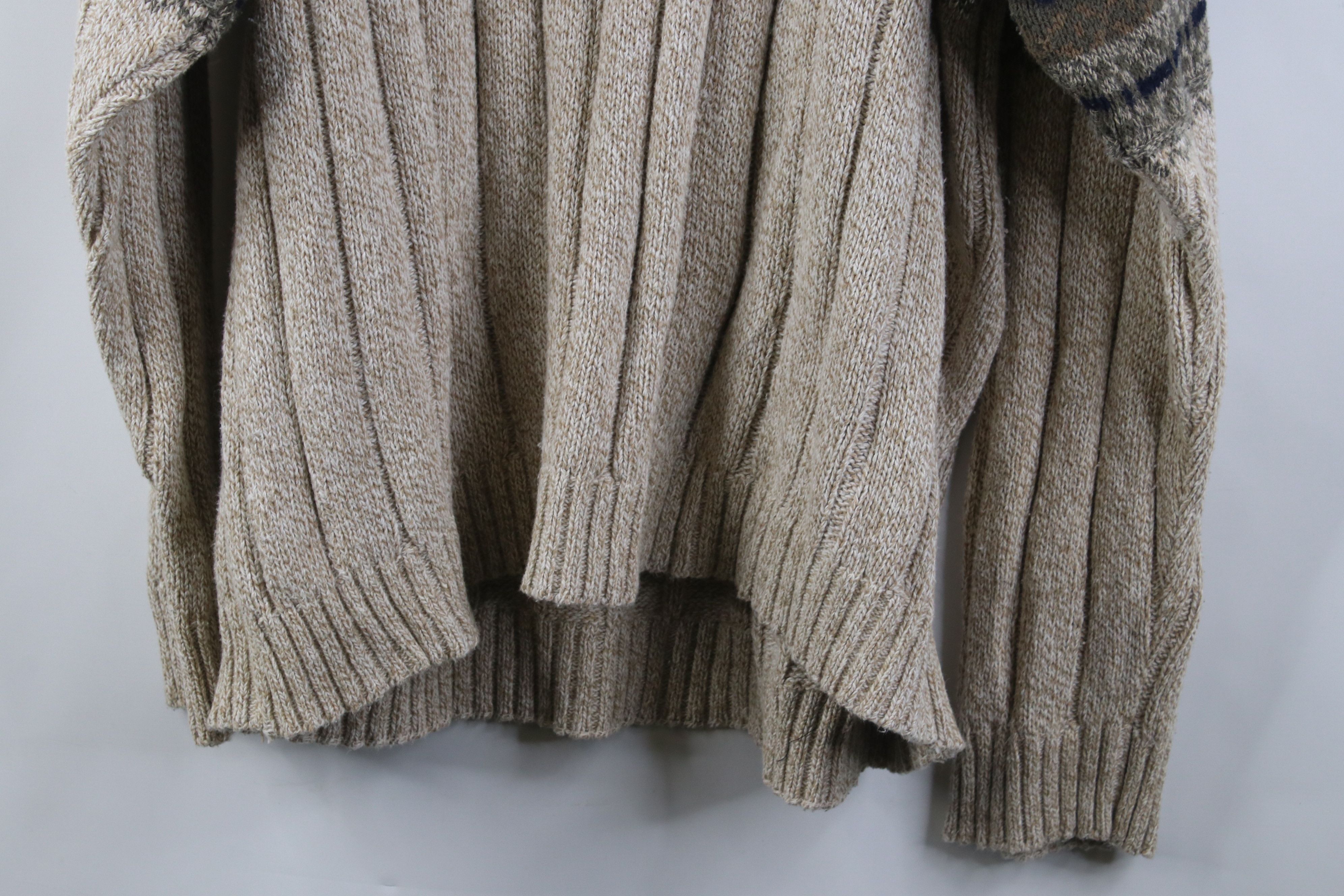 Vintage Vintage 90s Streetwear Tone Chunky Ribbed Knit Sweater USA Size US XL / EU 56 / 4 - 10 Thumbnail