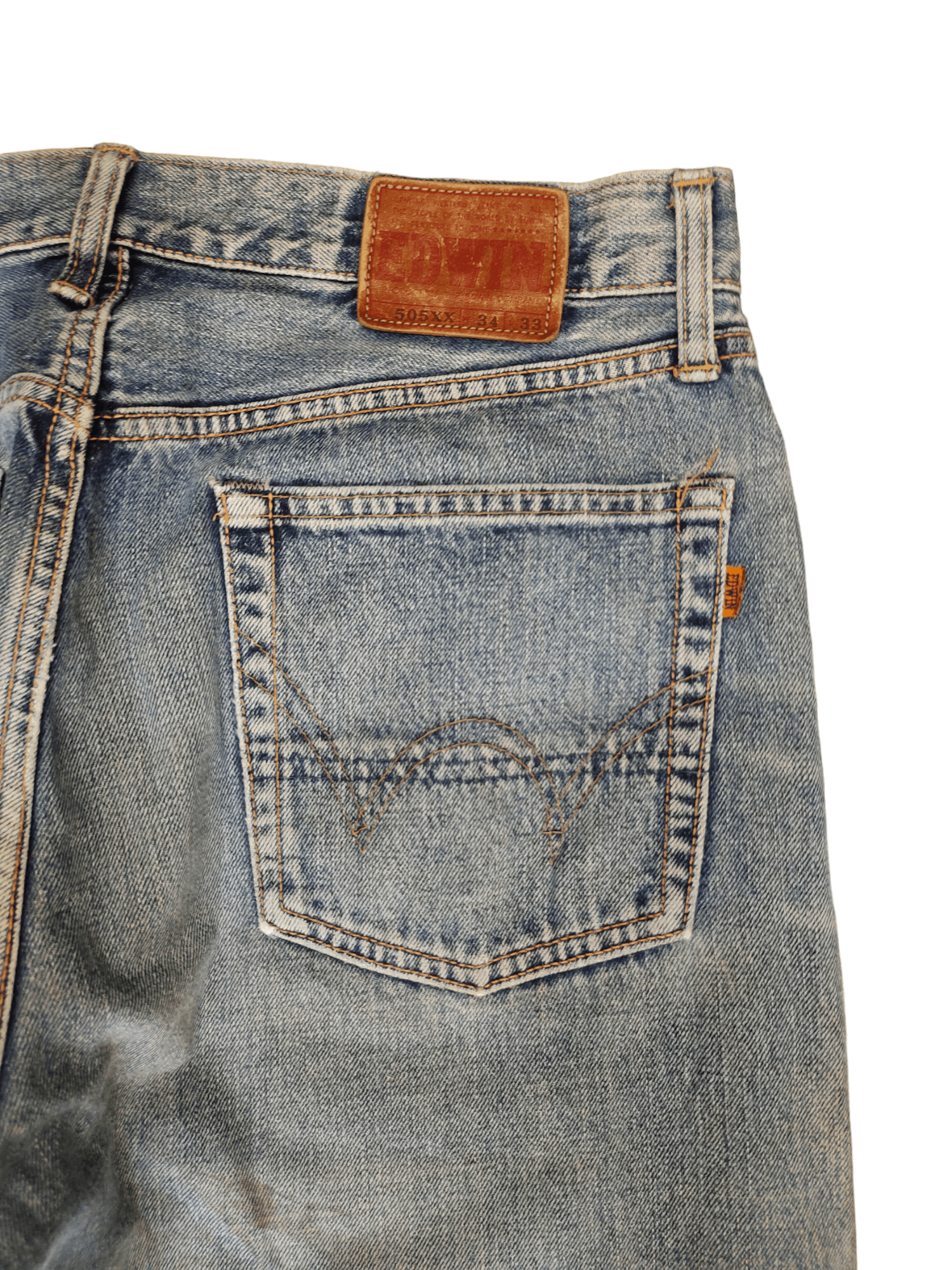 Edwin 90s Edwin 505XX Distress Selvedge Jeans Undercover Design Size US 33 - 14 Thumbnail