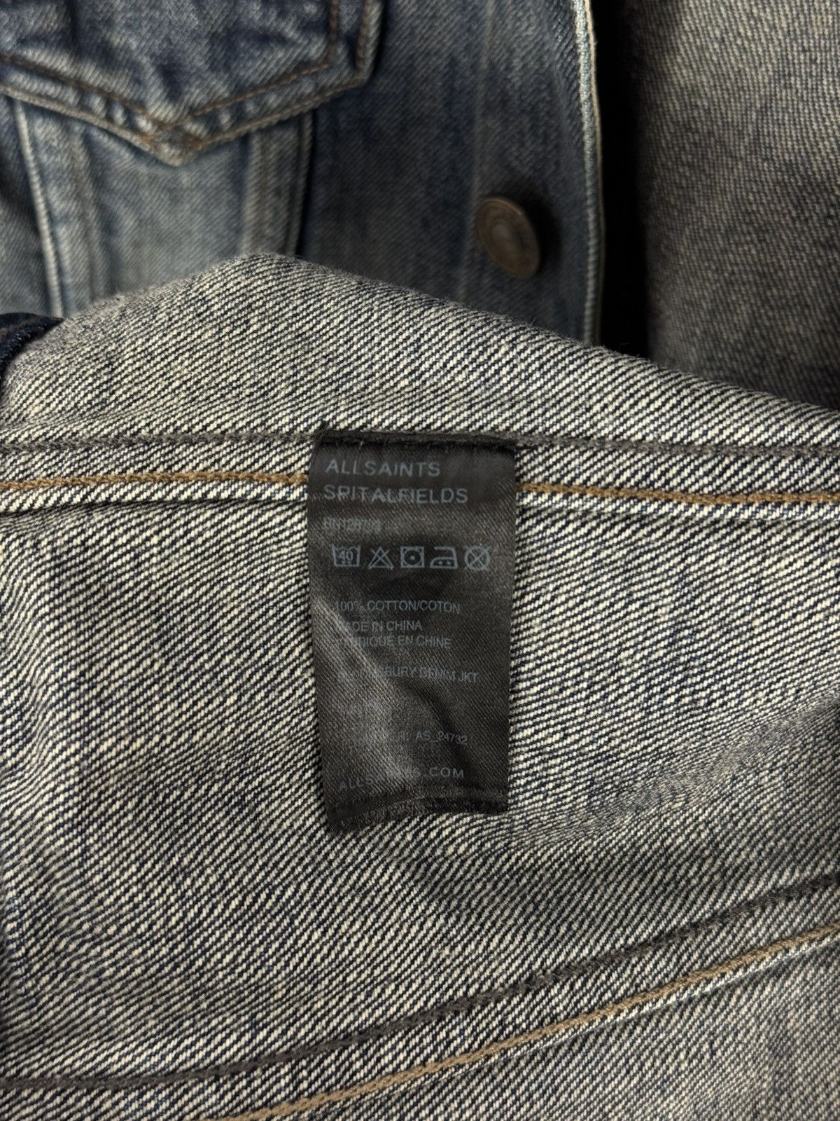 Allsaints AllSaints Japanese Fabric Bloomsbury Denim Selvage Jacket Size US S / EU 44-46 / 1 - 18 Thumbnail