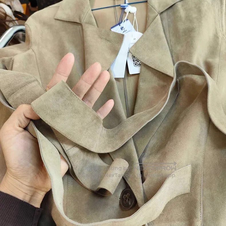 Loewe Loewe Beige Cowhide suede duster Size XS / US 0-2 / IT 36-38 - 3 Thumbnail