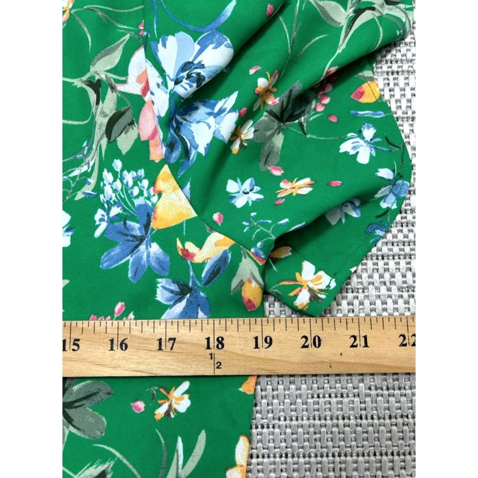 Loft Loft Shirt Womens 12 Green Pink Blue Yellow Floral Blouse New Size XL / US 12-14 / IT 48-50 - 7 Thumbnail