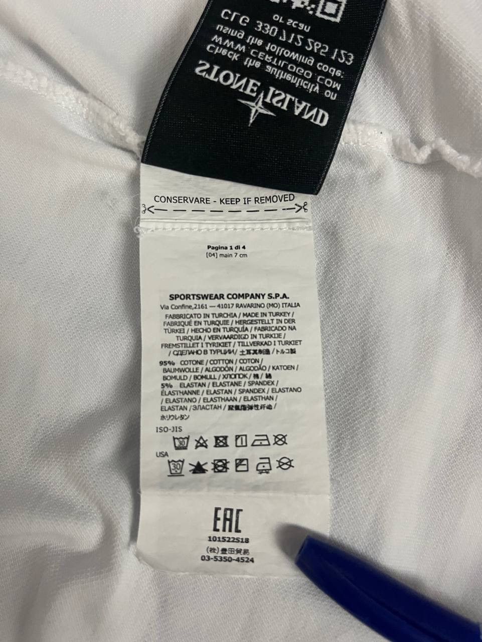 Stone Island Stone Island Polo Tee T Shirt White Size US M / EU 48-50 / 2 - 11 Thumbnail