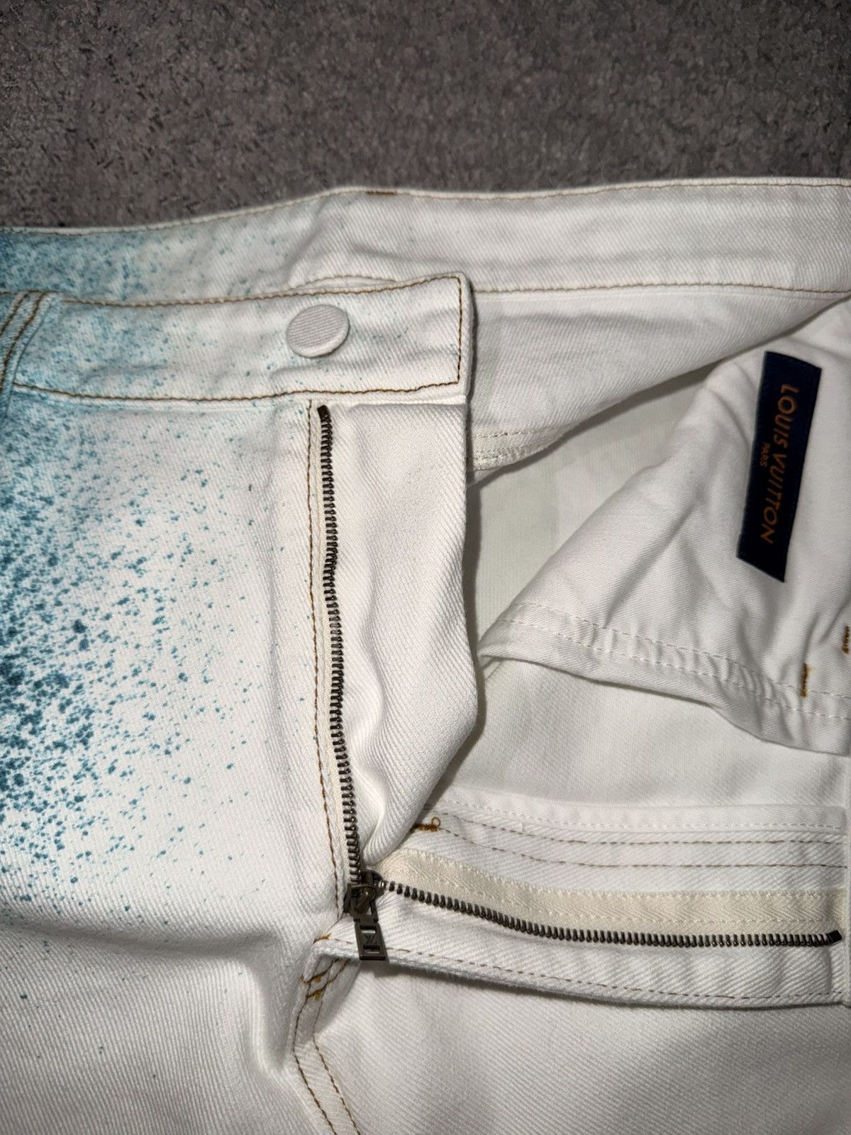Louis Vuitton Louis Vuitton - white and blue denim Size US 32 / EU 48 - 7 Thumbnail