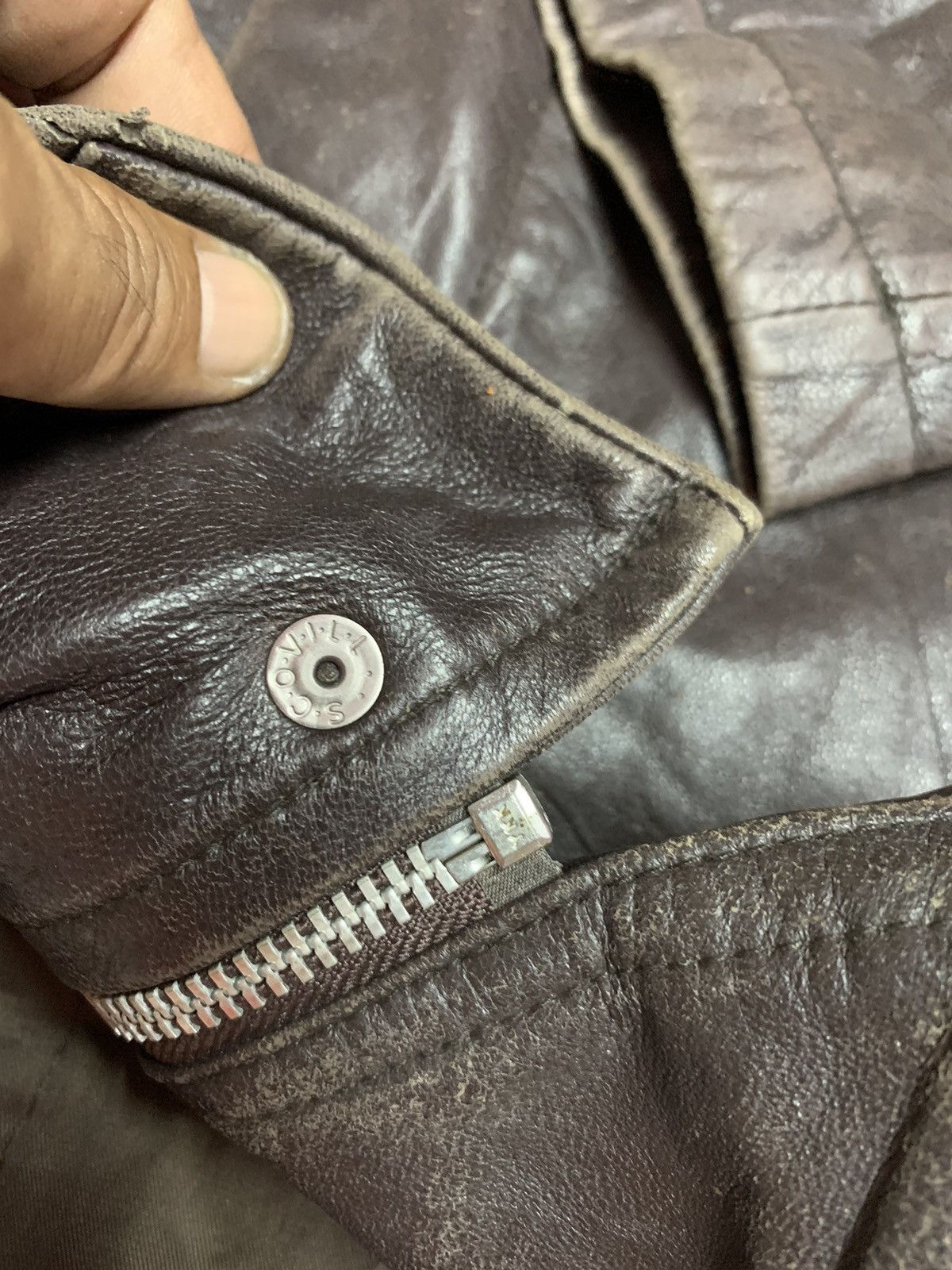 Hai Sporting Gear Vintage 80s brown real leather jacket Size S / US 4 / IT 40 - 18 Thumbnail