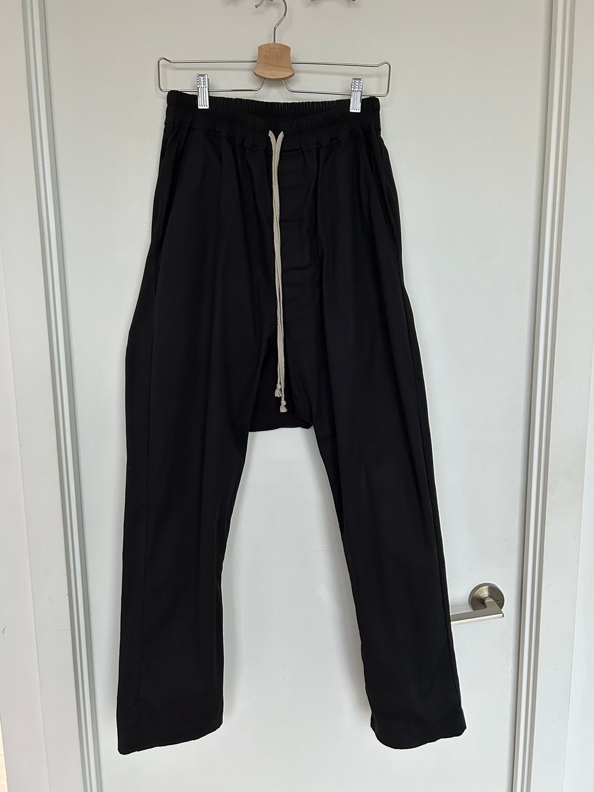 Pre-owned Rick Owens Rick Owen's Drawstring Trousers In Black