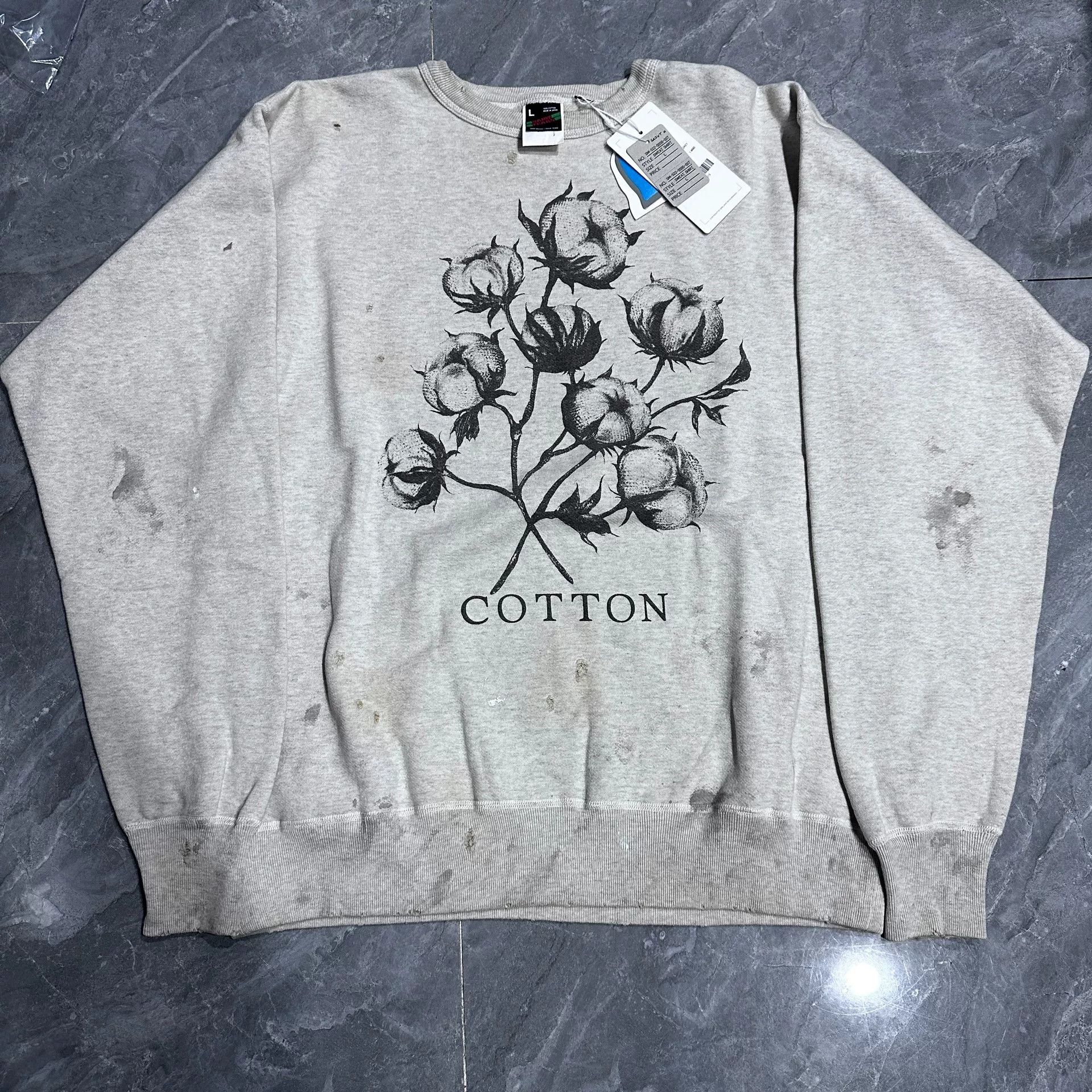 Saint Michael Denim Tears Sweatshirt