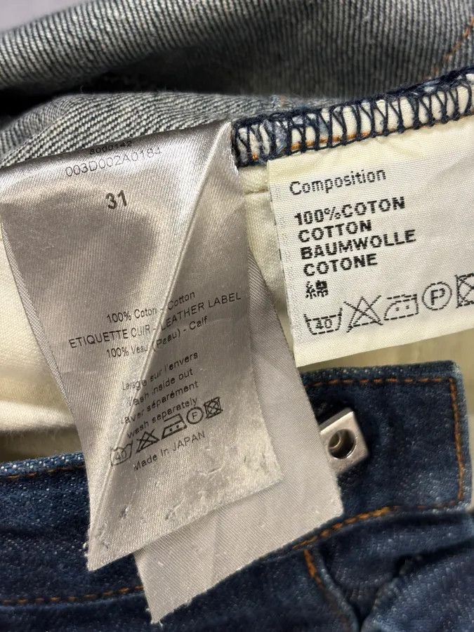 Dior 2010s Dior Navy Slim Denim Jeans by Kris Van Assche Size US 31 - 11 Thumbnail