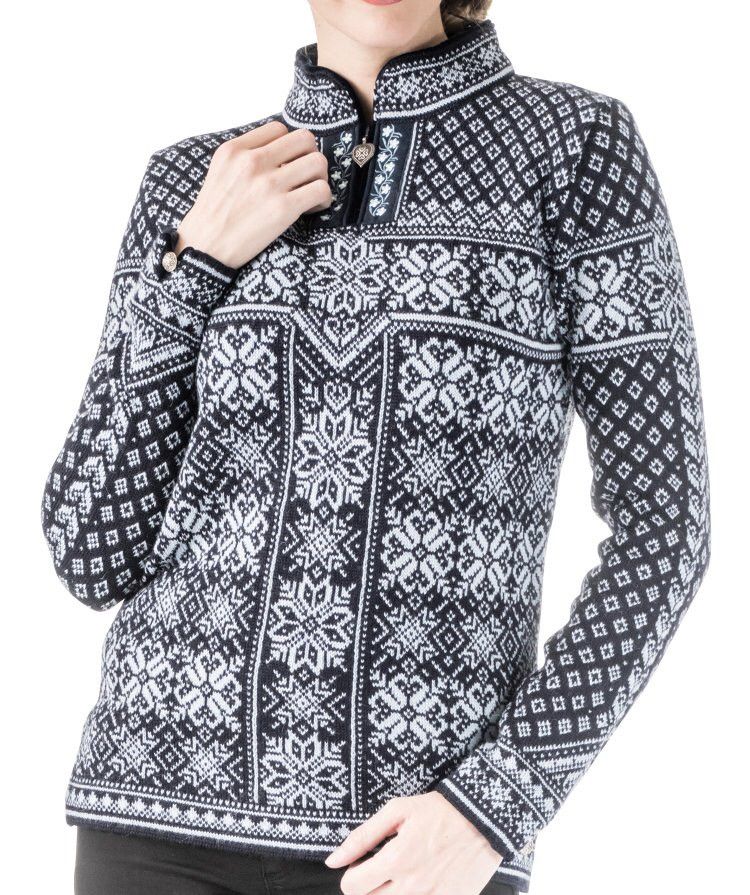 Dale Of Norway DALE of Norway Black/White Virgin New Wool Peace Sweater S Size S / US 4 / IT 40 - 3 Thumbnail