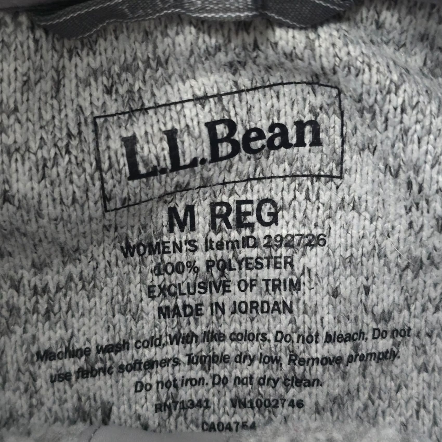 Vintage LL Bean Women's Sweater Fleece Pullover Gray M Reg 7093 snap Size M / US 6-8 / IT 42-44 - 7 Thumbnail