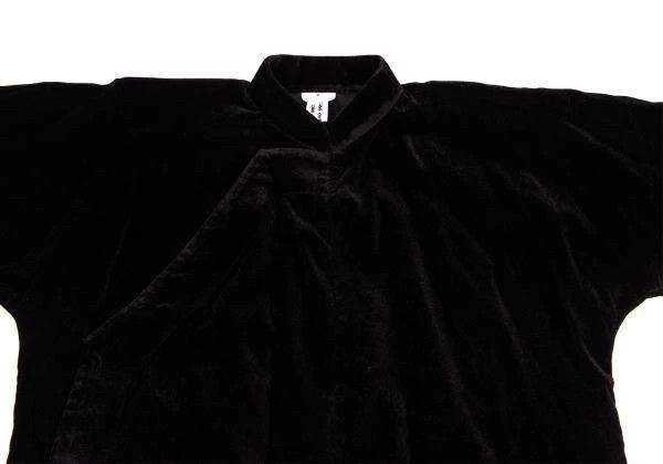 Comme des Garcons Comme Des Garcons Black Vintage Velvet Chinese Top Size S / US 4 / IT 40 - 6 Thumbnail