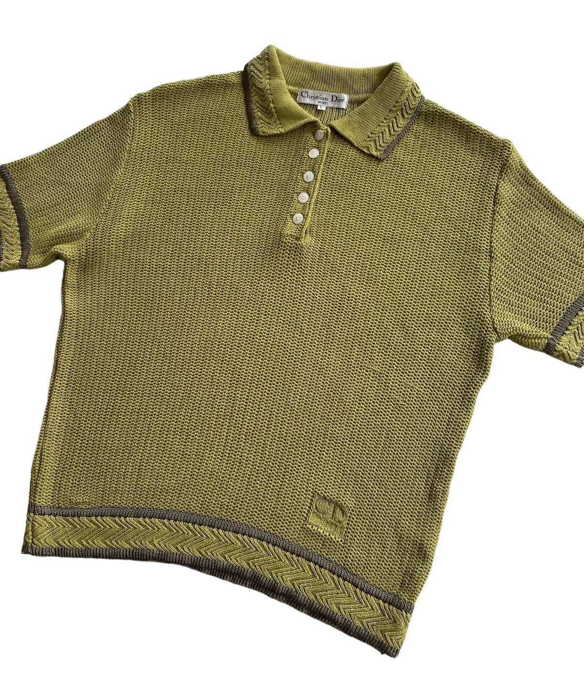 Christian Dior Monsieur Christian Dior Luxury Knitted Polos Size L / US 10 / IT 46 - 1 Thumbnail
