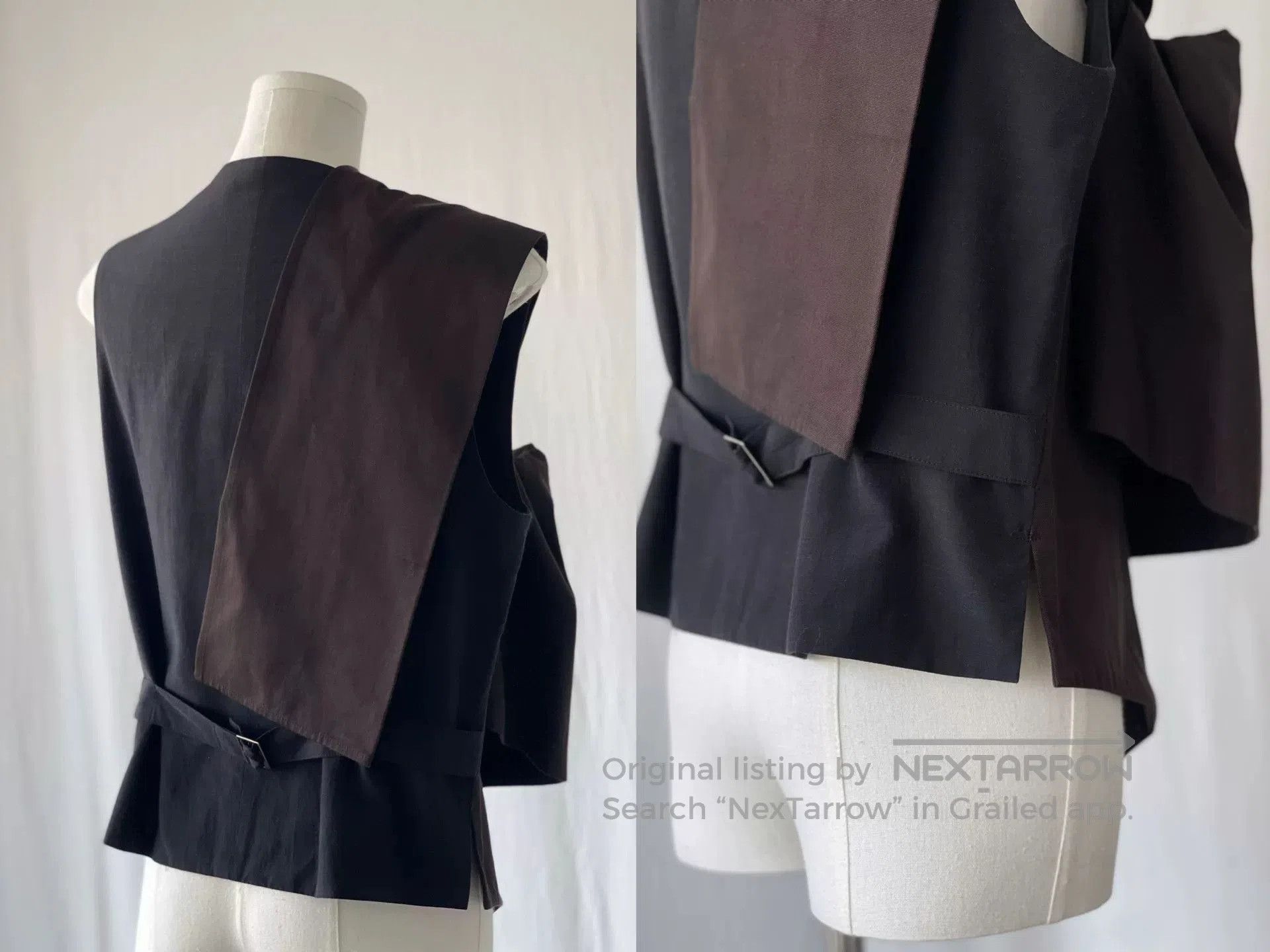 Y's Y's Yamamoto Versatile Vest in Black. Size L / US 10 / IT 46 - 6 Thumbnail