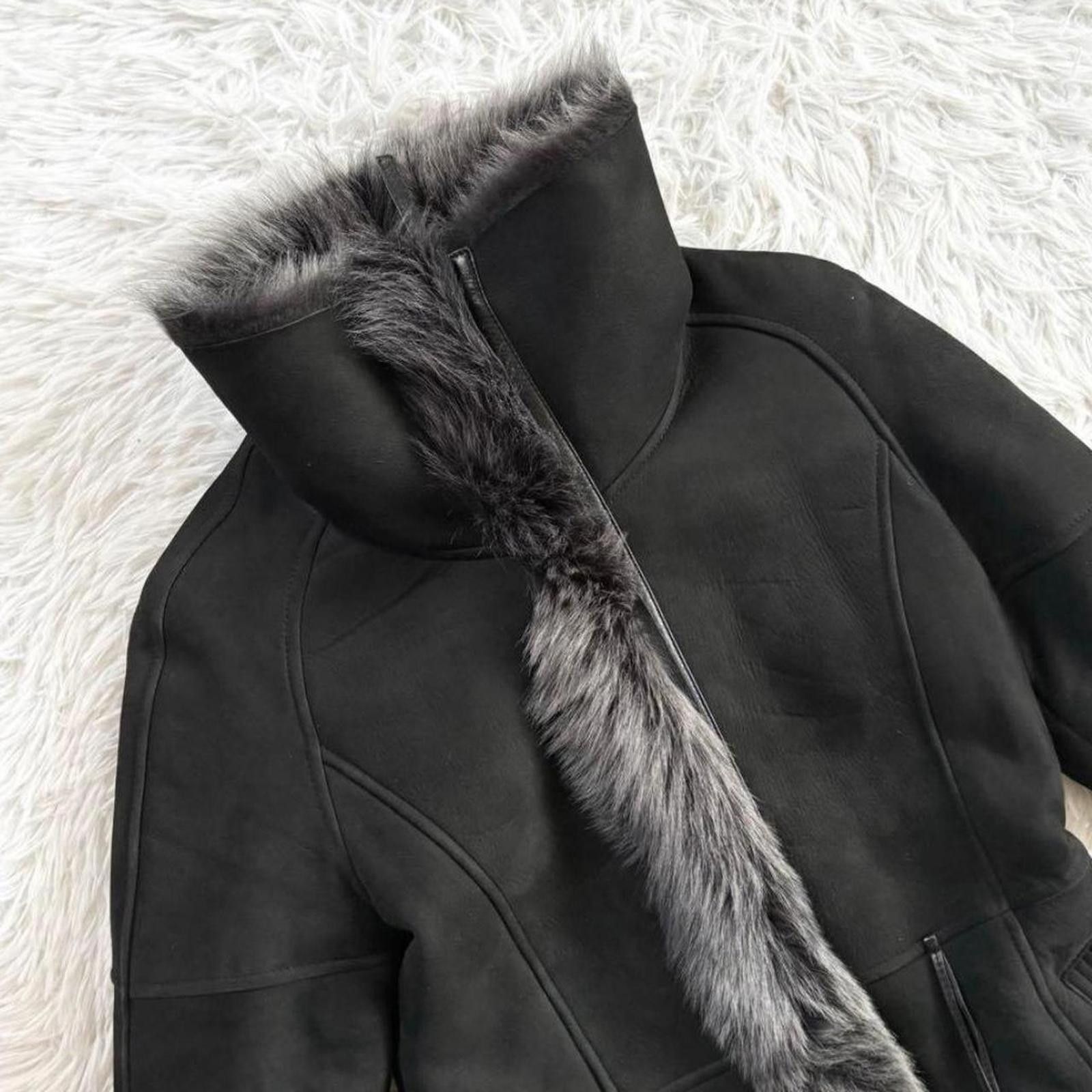 Other Real sheepskin fur fairy grunge vintage black classic coat Size XS / US 0-2 / IT 36-38 - 5 Thumbnail