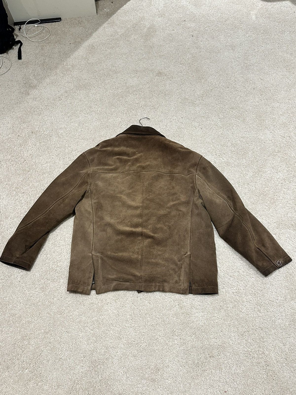 Guess × Vintage Vintage Suede leather Jacket Size US M / EU 48-50 / 2 - 2 Thumbnail