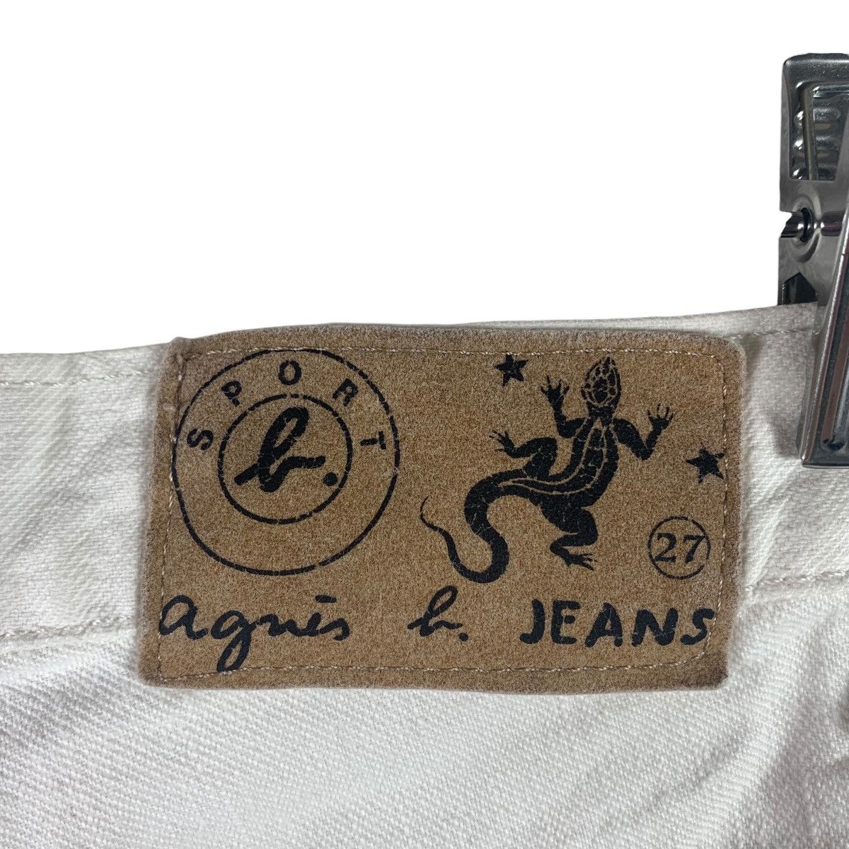 Designer × agnes b. Vintage AGNES B Paris white colour jeans Size 25" / US 0 / IT 36 - 20 Thumbnail