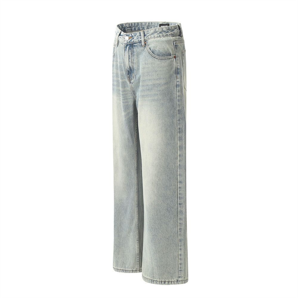 Japanese Brand × Jean Distressed loose versatile casual retro light washed jeans Size US 32 / EU 48 - 2 Thumbnail