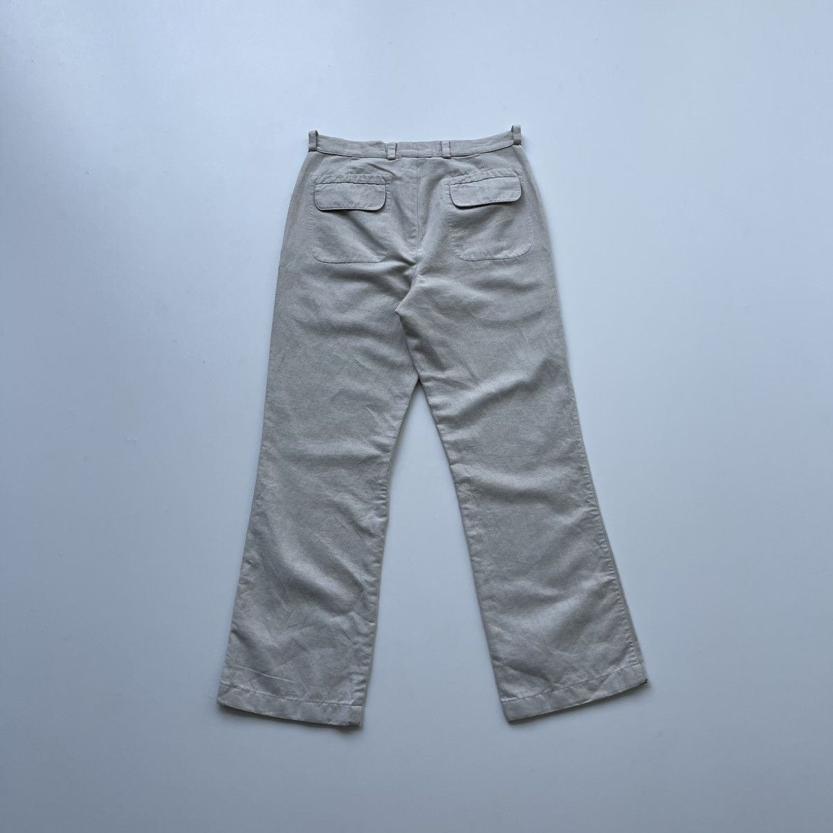 hannes roether Hannes Roether Cotton/Linen Baggy Pants White Size US 30 / EU 46 - 3 Thumbnail