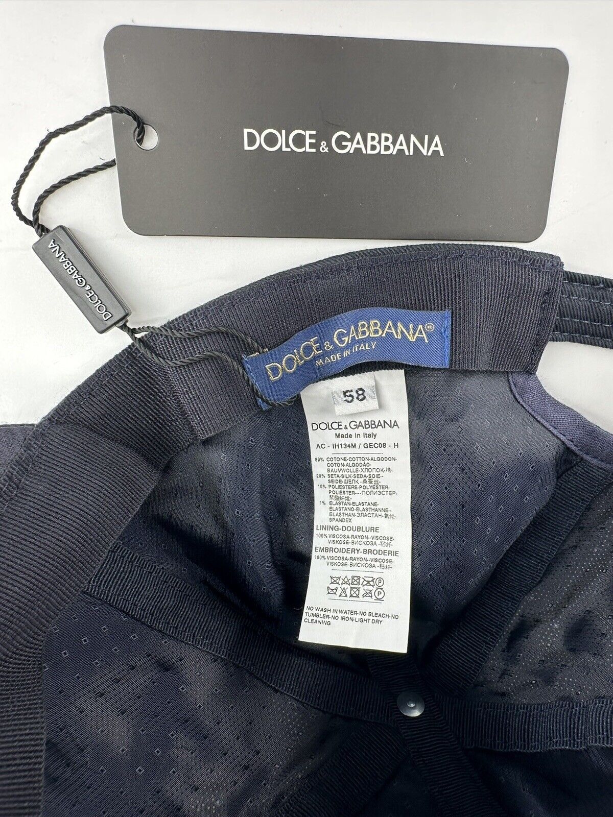 Dolce & Gabbana New Dolce&Gabbana Cap Size-58cm Size ONE SIZE - 5 Thumbnail