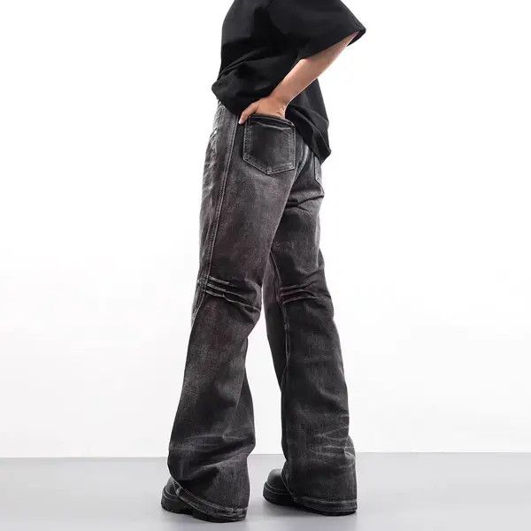 Japanese Brand Tomoko x Fumie Washed Black Distressed Loose Hip Hop Jeans Size US 34 / EU 50 - 4 Thumbnail