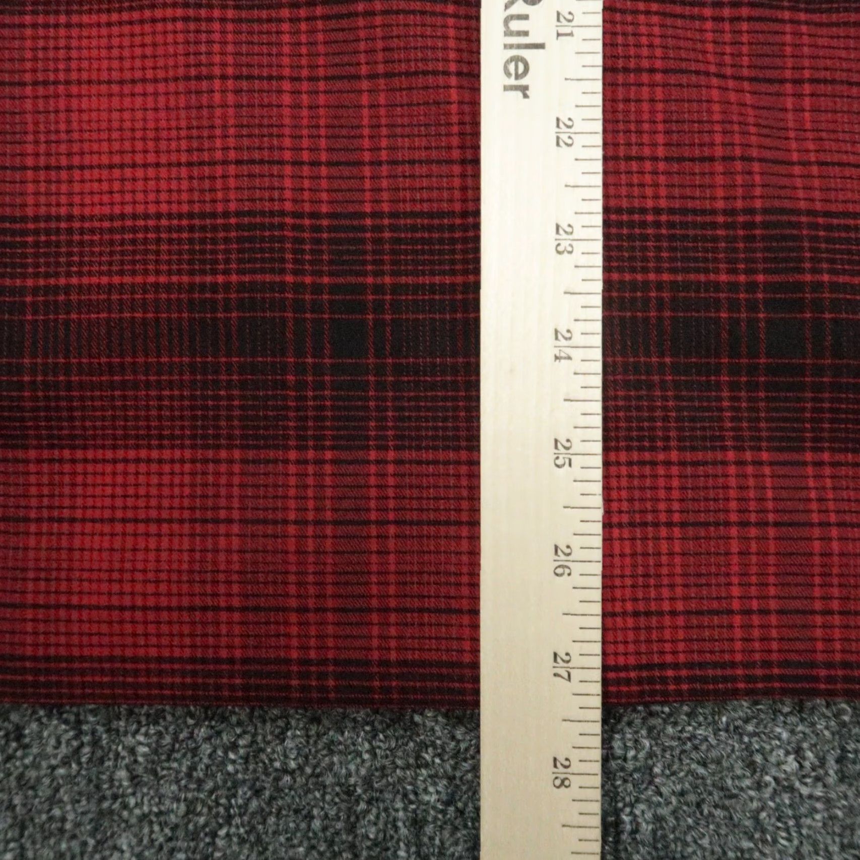 Lululemon VINTAGE Lululemon Shirt Mens M Red Plaid Button-Up Long Sleeve Masons Peak Flannel Knit Breathable Lightweight Stretch Shirt Size US M / EU 48-50 / 2 - 7 Thumbnail